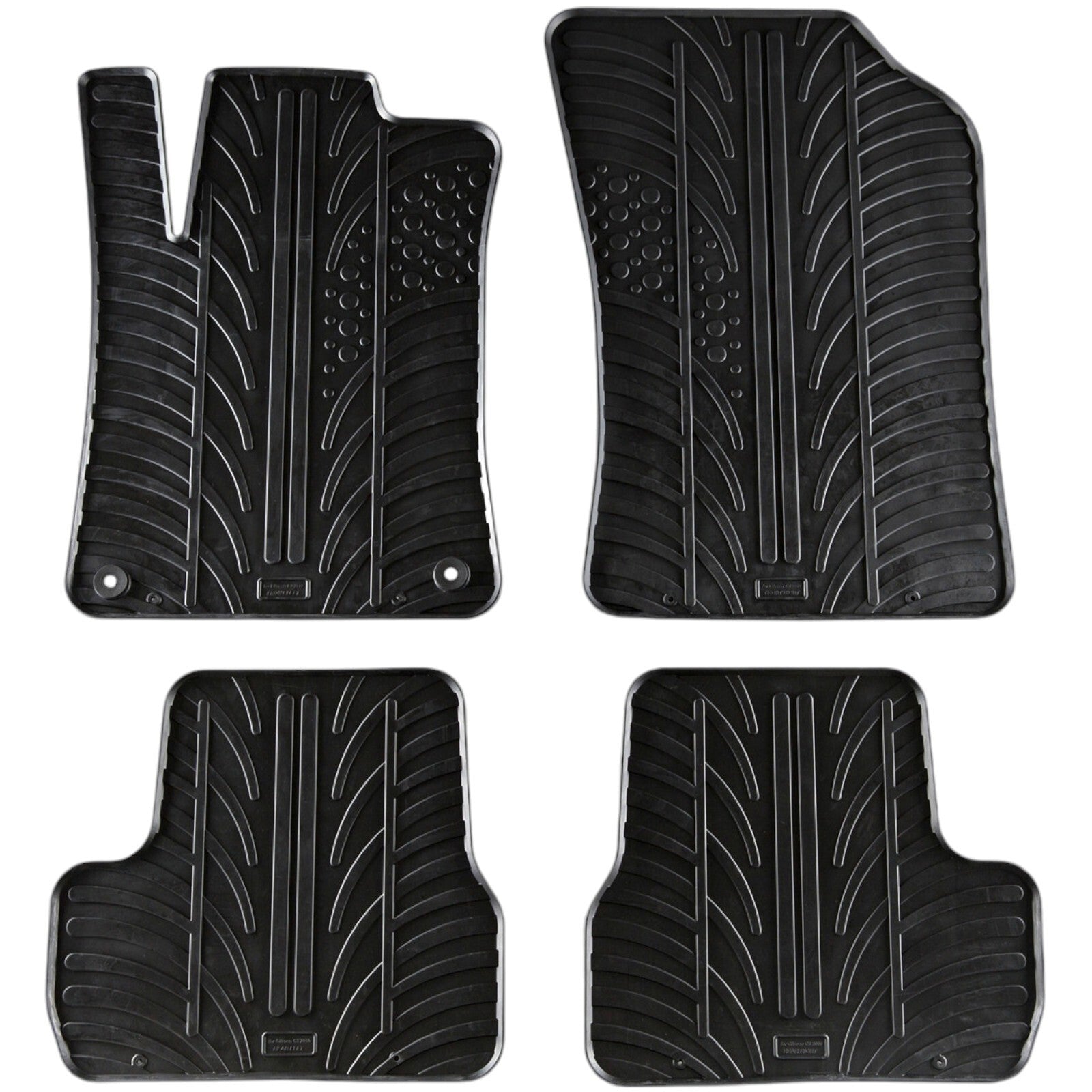 Rubber Car Floor Mats For Citroen C3 All Weather Heavy Duty Rugs Auto Liners New