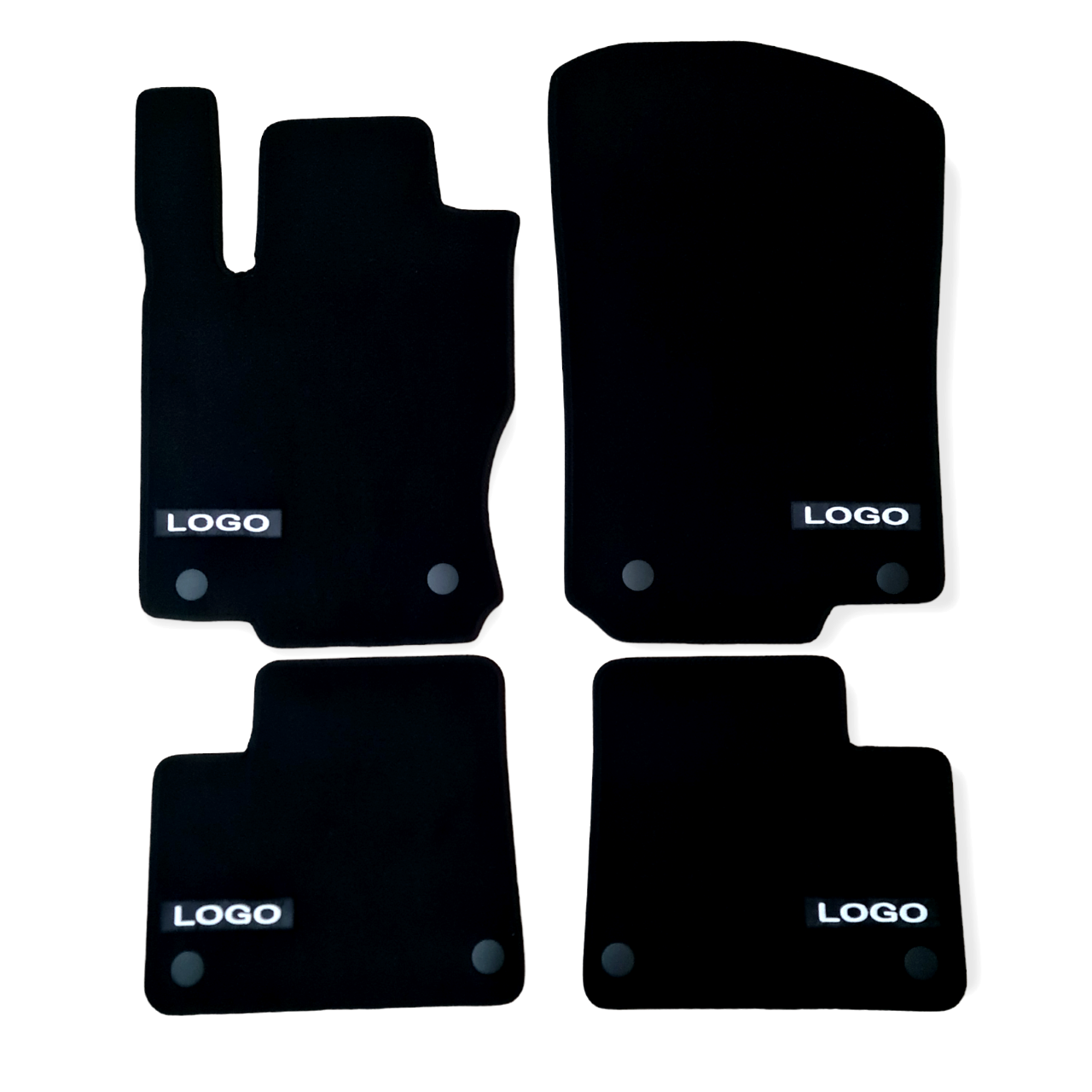Velour Car Floor Mats For Mercedes GLE AMG W166 Auto Liners Waterproof Black New