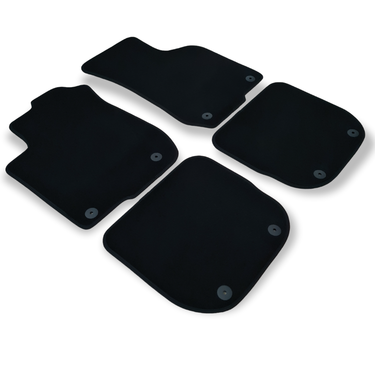 Velour Car Floor Mats For Audi A3 S3 RS3 Waterproof Black Carpet Auto Liners New