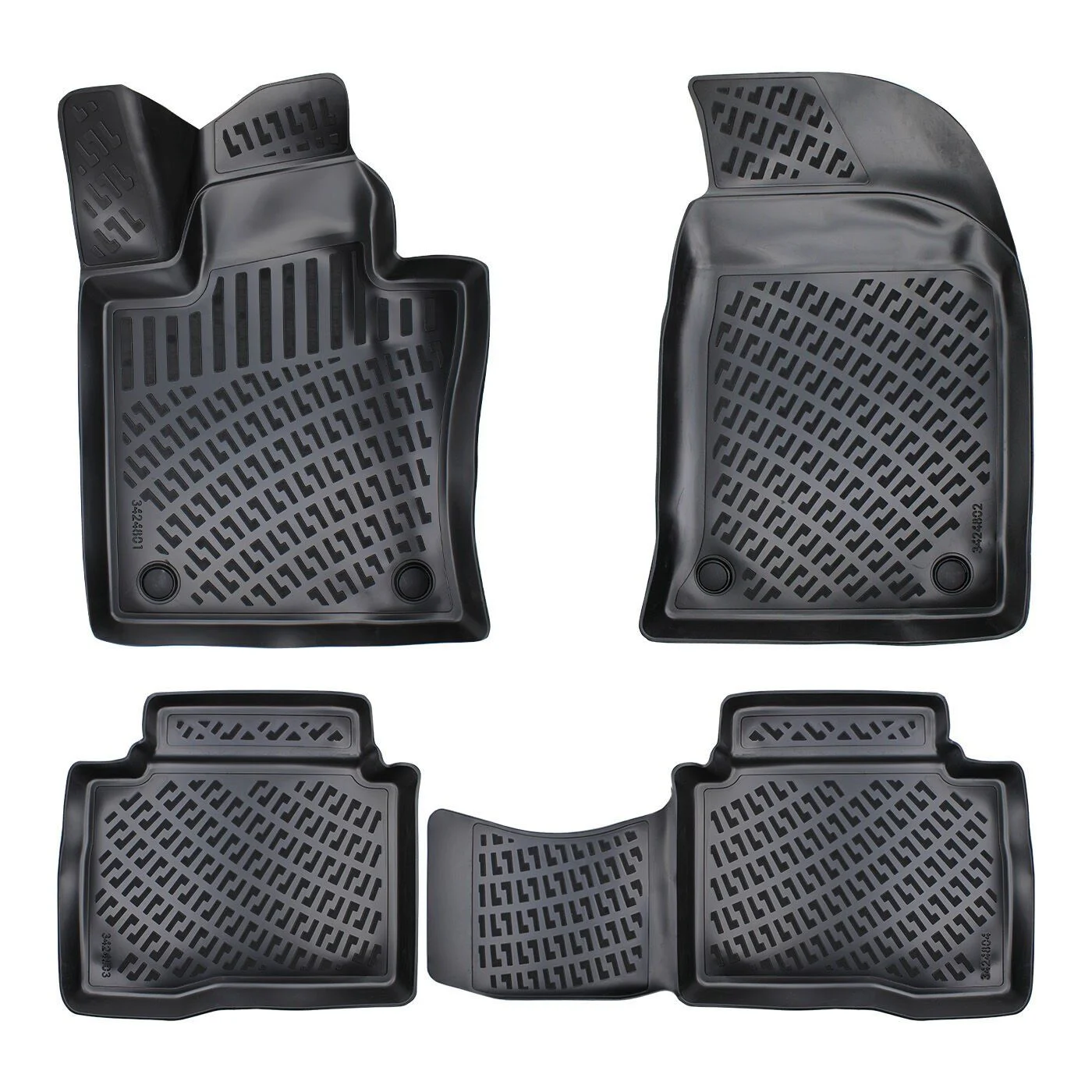 Floor Mats Liners For SsangYong Korando 2019-2024 All Weather Heavy Duty 3D Rugs