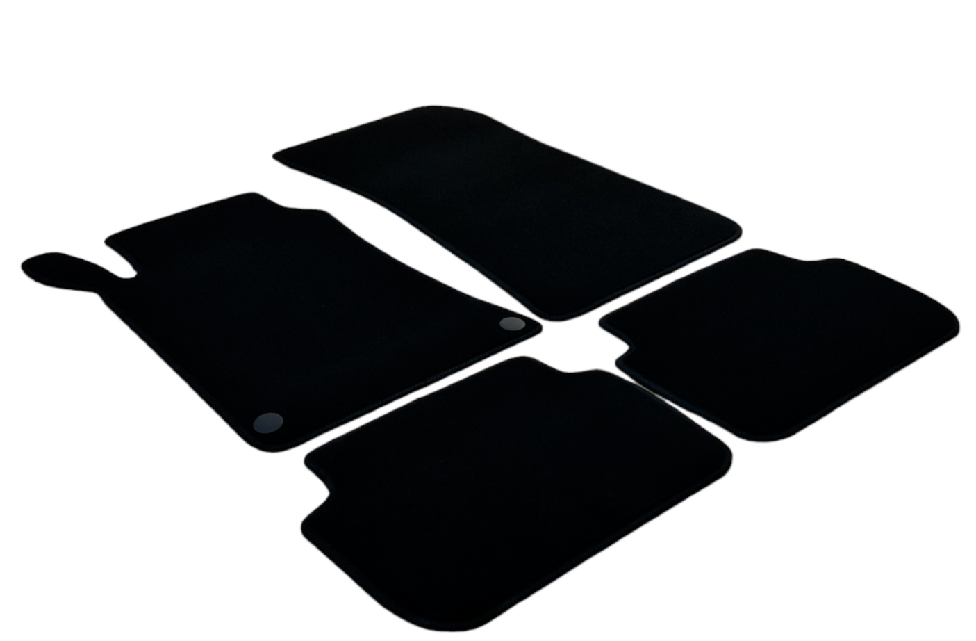 Velour Car Floor Mats For Mercedes CLK C209 Auto Liners Waterproof Black New AMG