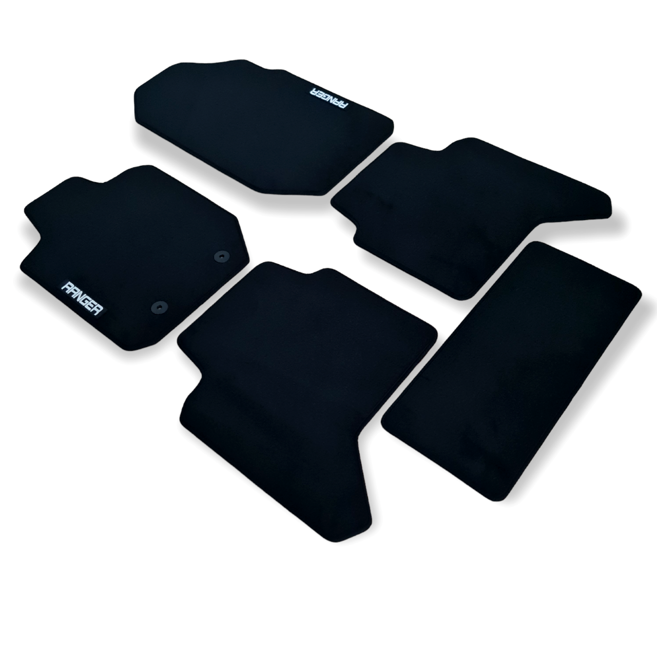 Car Floor Mats For Ford Ranger Velour Waterproof Black Carpet Rugs Auto Liners