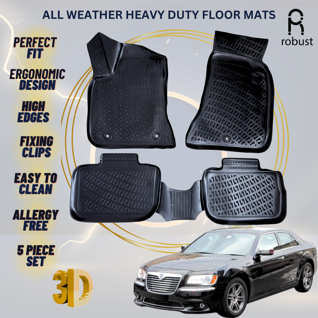 Floor Mats Liners For Lancia Thema 2011-2014 All Weather Heavy Duty 3d Car Rugs