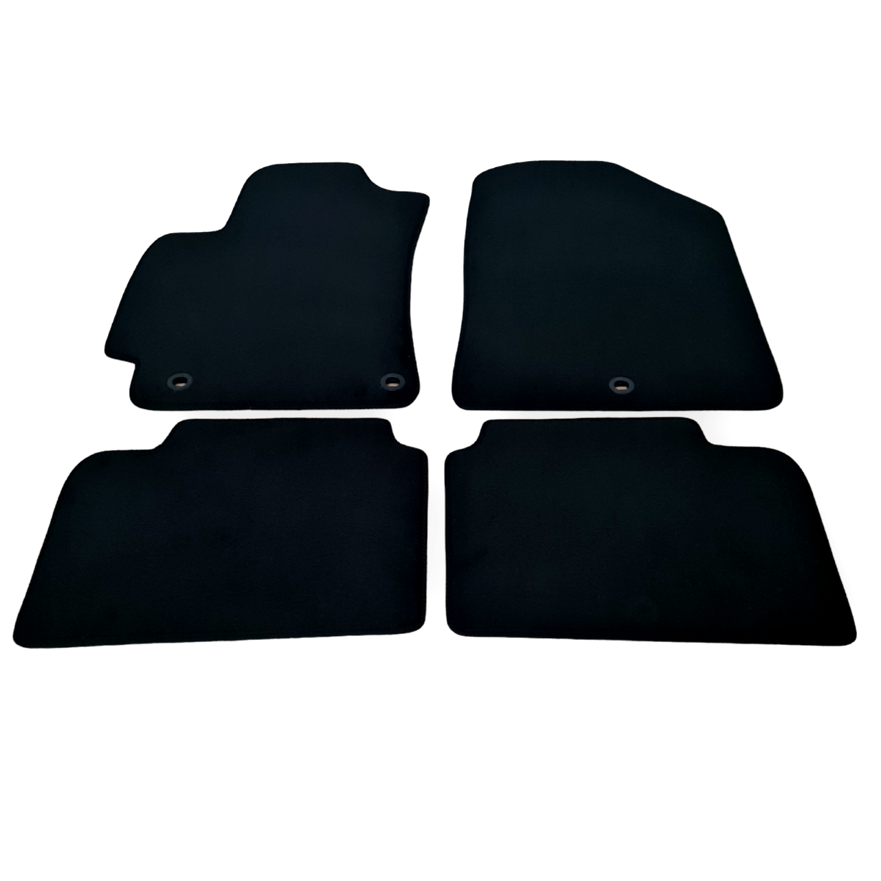 Car Floor Mats Velour For Hyundai Elantra Waterproof Black Carpet Auto Liners