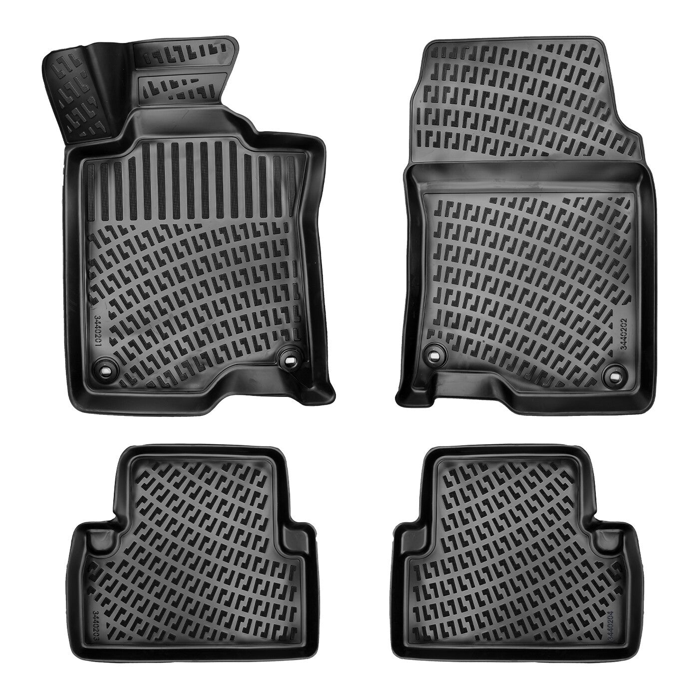 Floor Mats Liners For Honda Accord 2008-2012 All Weather Heavy Duty 3D Car Rugs