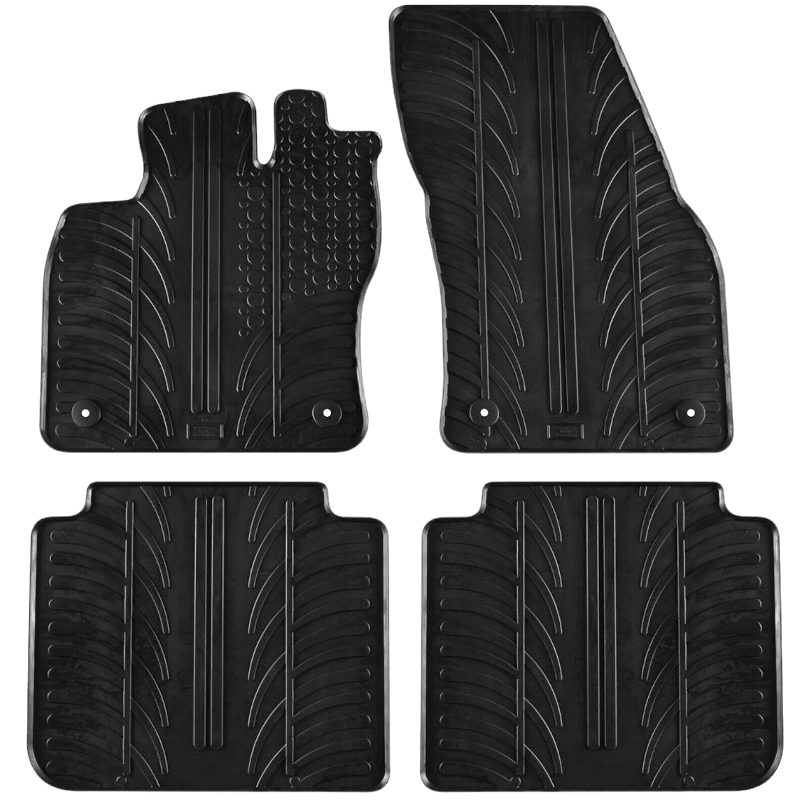 For Seat Tarraco 2019-2024 Car Floor Mats Rubber All Weather Heavy Duty Liners