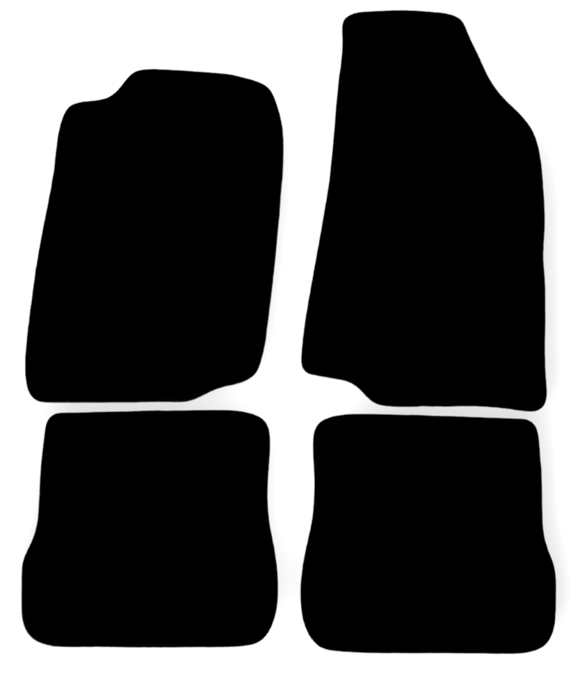 Velour Car Floor Mats For VW Golf Mk2 Waterproof Black Carpet Rugs Auto Liners