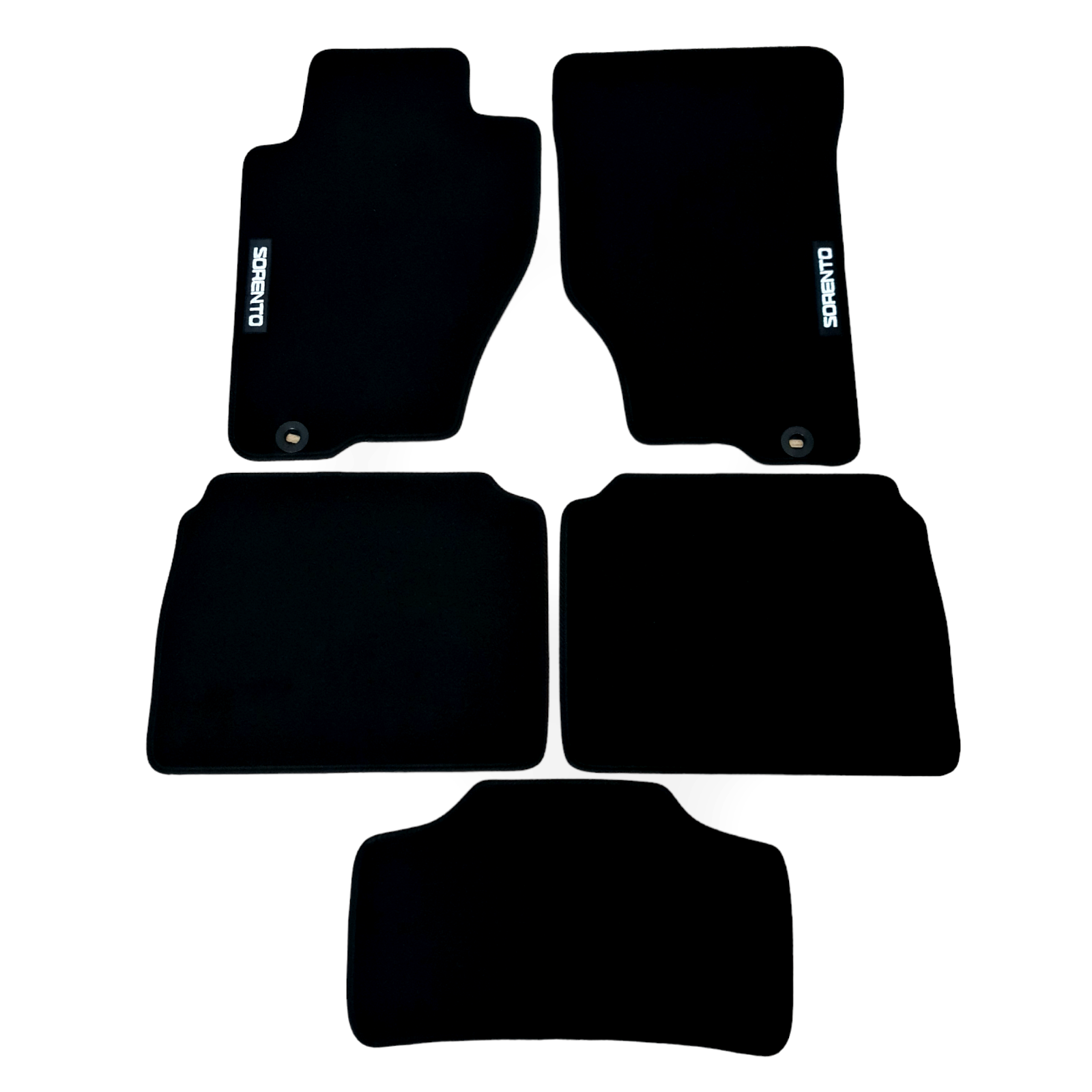 Car Floor Mats Velour For Kia Sorento Waterproof Black Carpet Rugs Auto Liners