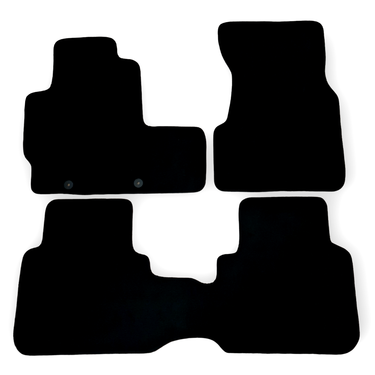 Car Floor Mats For Honda CRV Velour Waterproof Black Carpet Rugs Auto Liners New