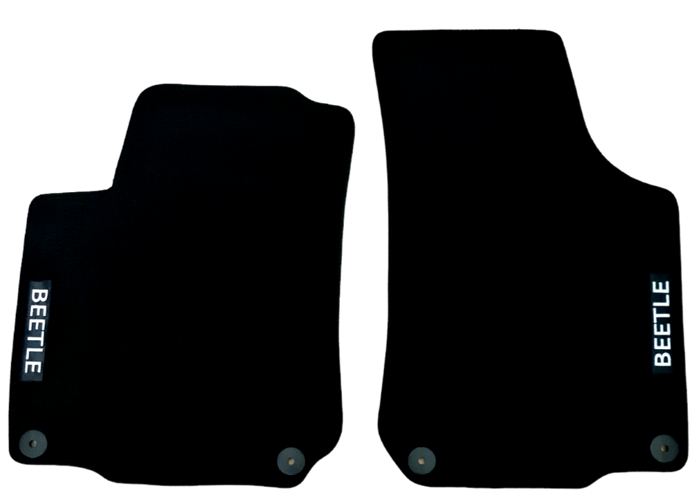 Front Car Floor Mats For VW New Beetle Velour Waterproof Carpet Rugs Auto Liners