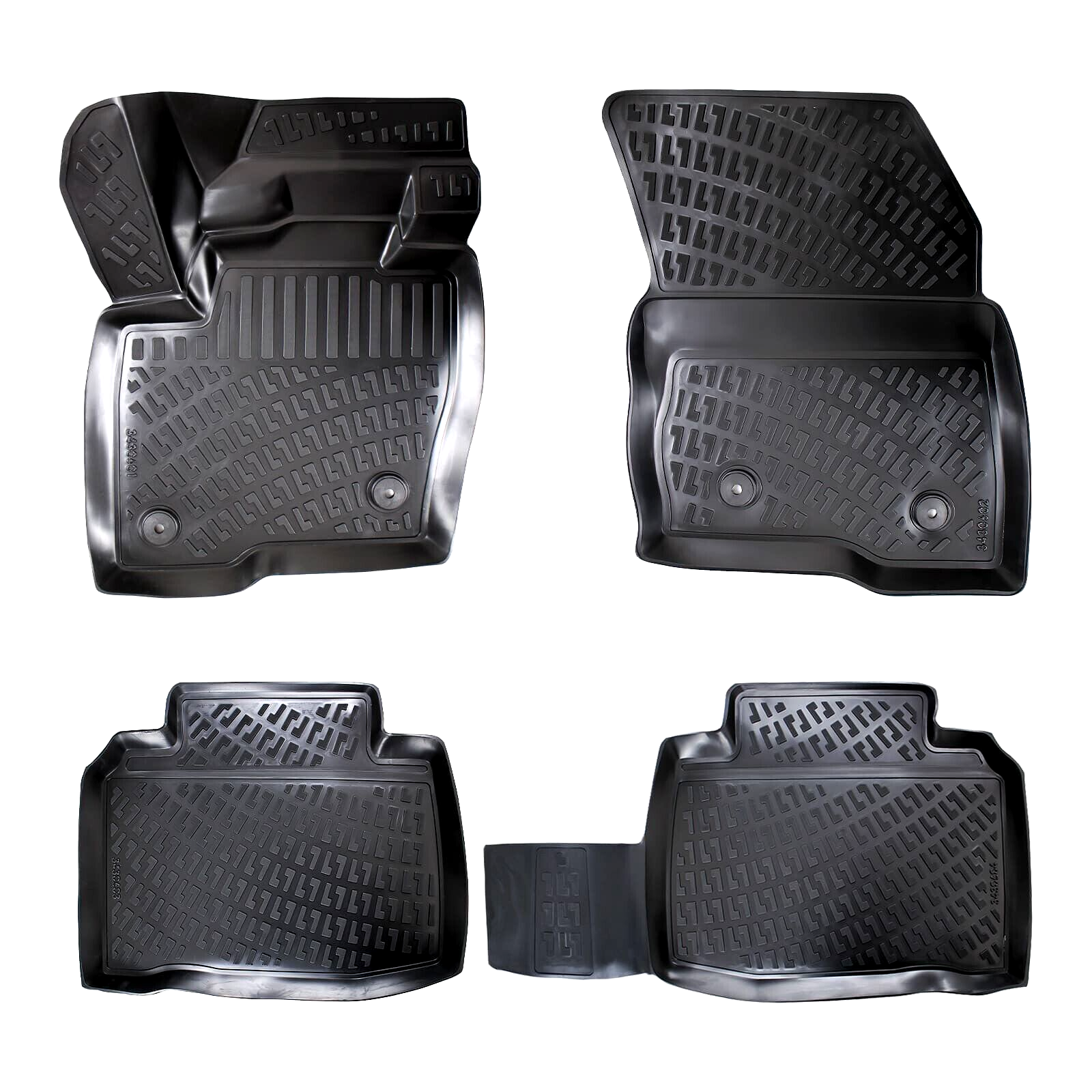 Car Floor Mats Liners For Ford S-Max 2016-2025 All Season Heavy Duty Auto Rugs
