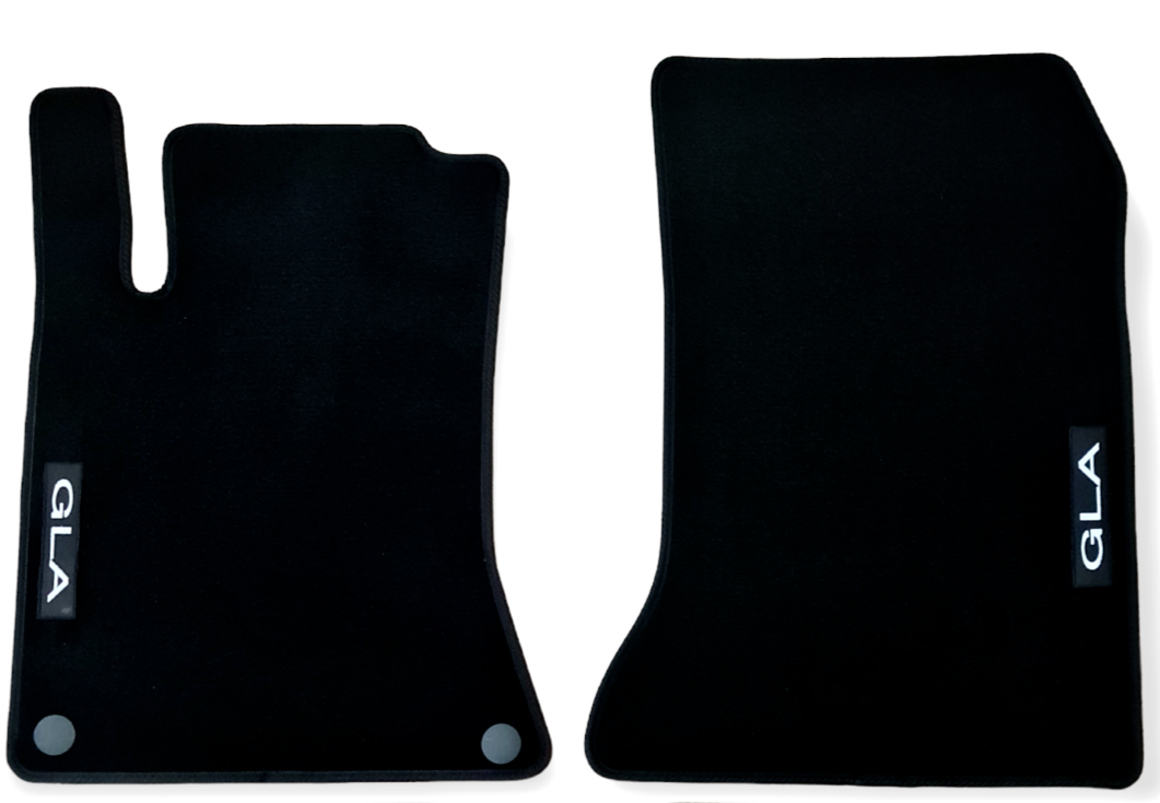 Front Car Floor Mats Velour For Mercedes GLA X156 Auto Liners Waterproof Carpet
