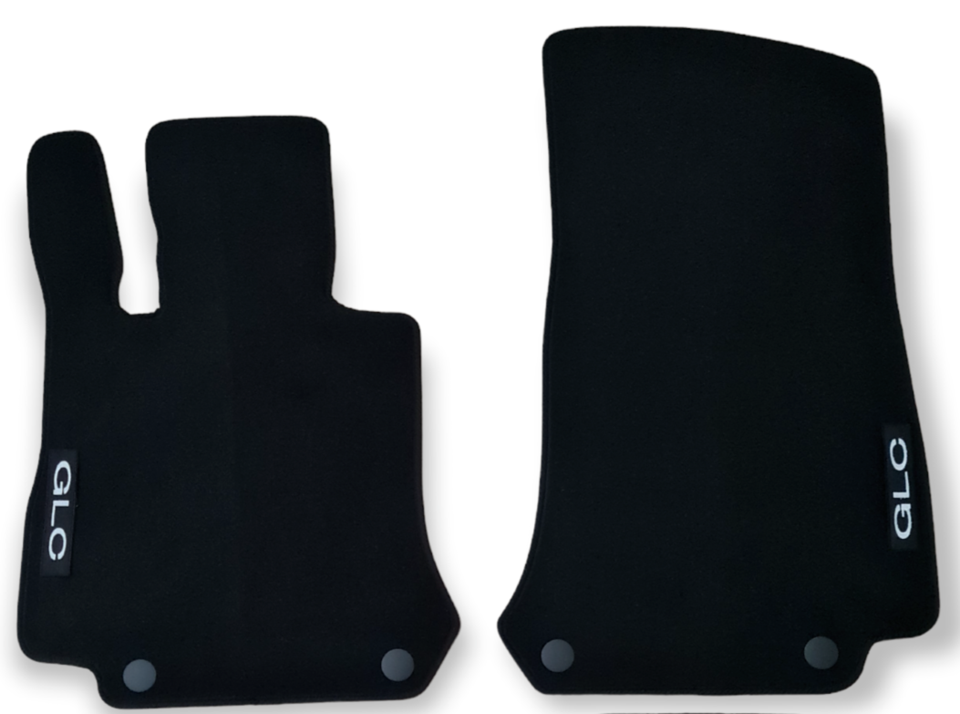 Front Car Floor Mats Velour For Mercedes GLC X253 Waterproof Carpet Liners 2pcs