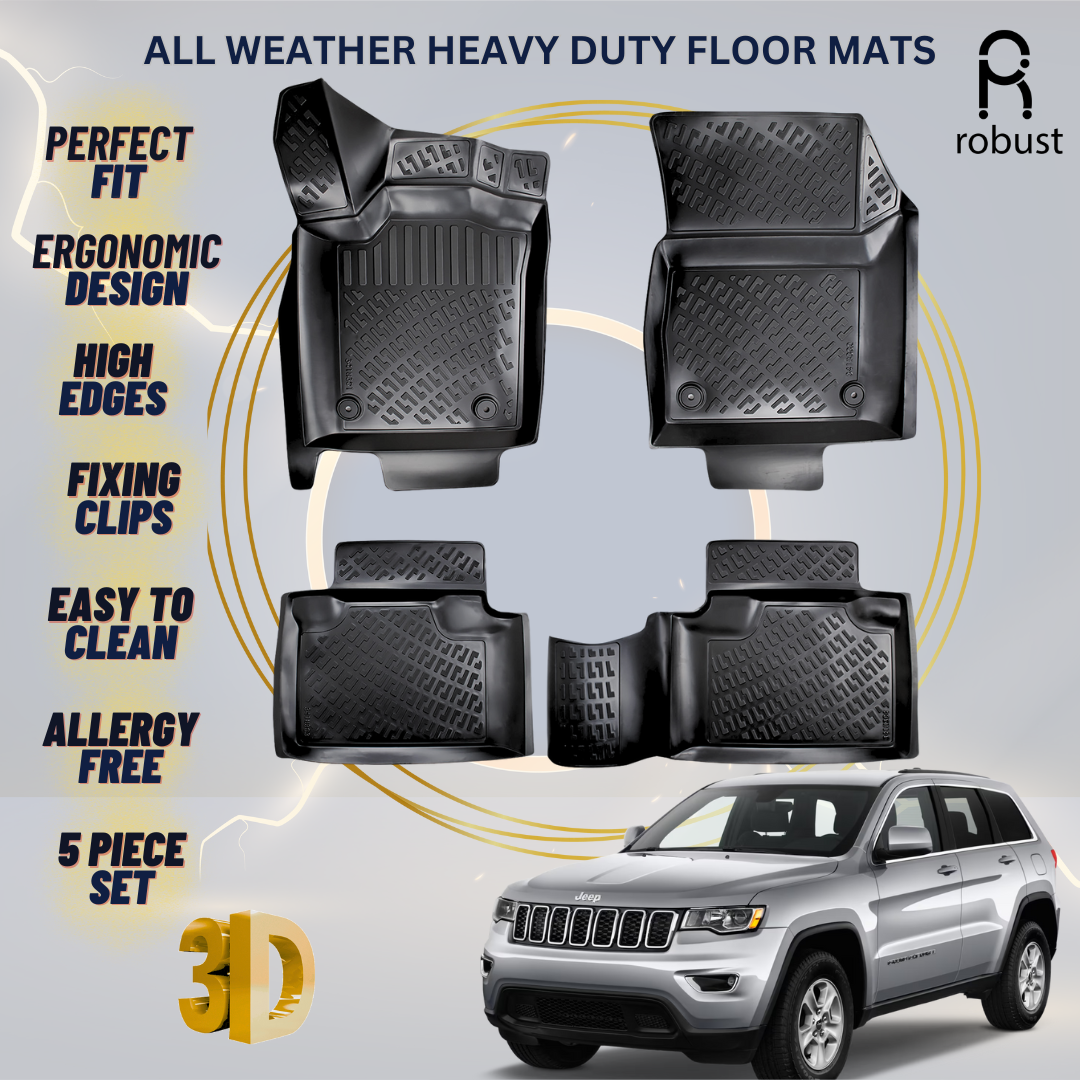 Floor Mats Liners For JEEP Grand Cherokee 2011-2021 All Weather Heavy Duty Rugs