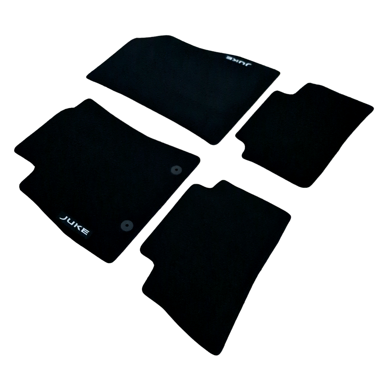 Car Floor Mats Velour For Nissan JUKE Waterproof Black Carpet Auto Liners New