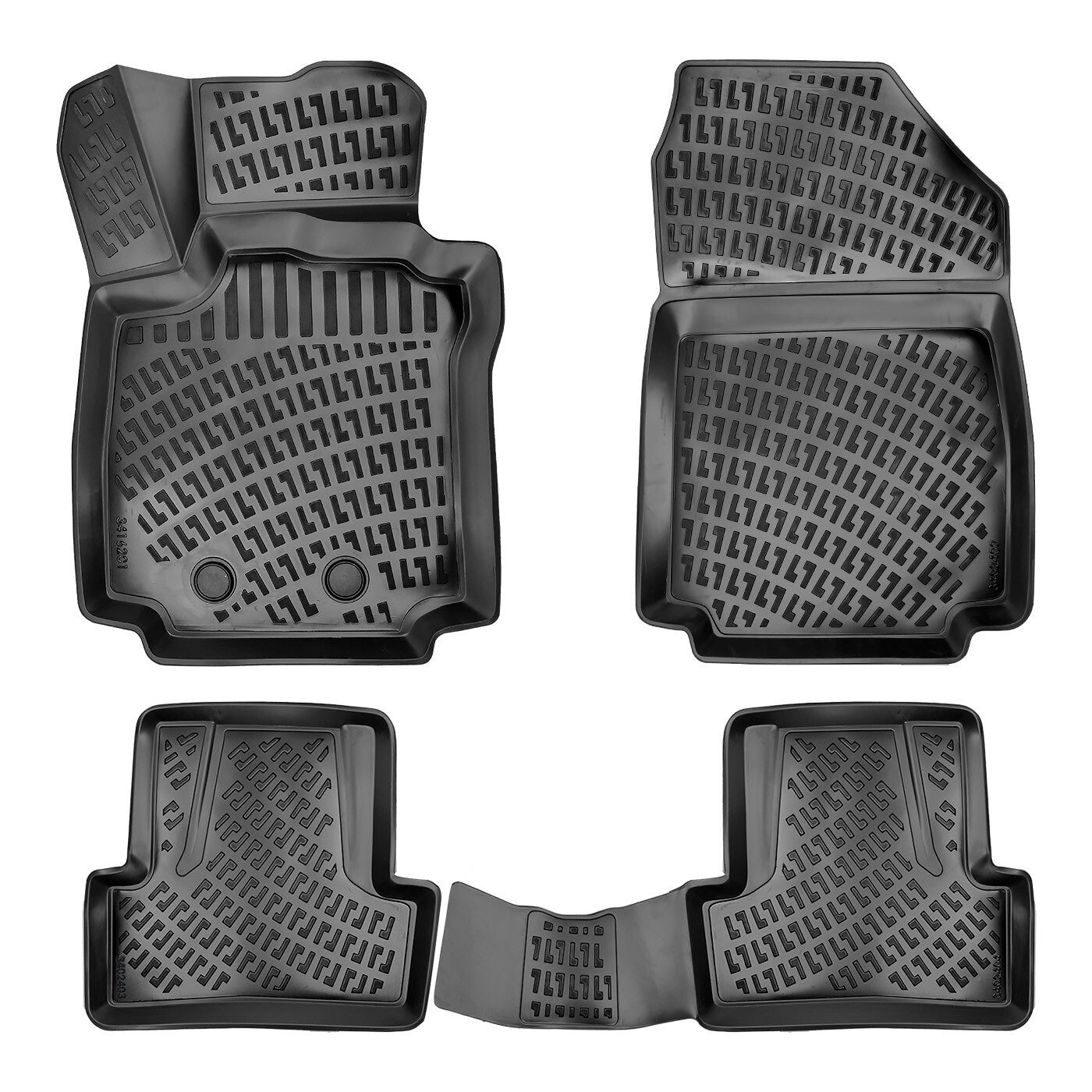 Car Floor Mats Liners For Renault Clio 2005-2012 All Season Heavy Duty Auto Rugs