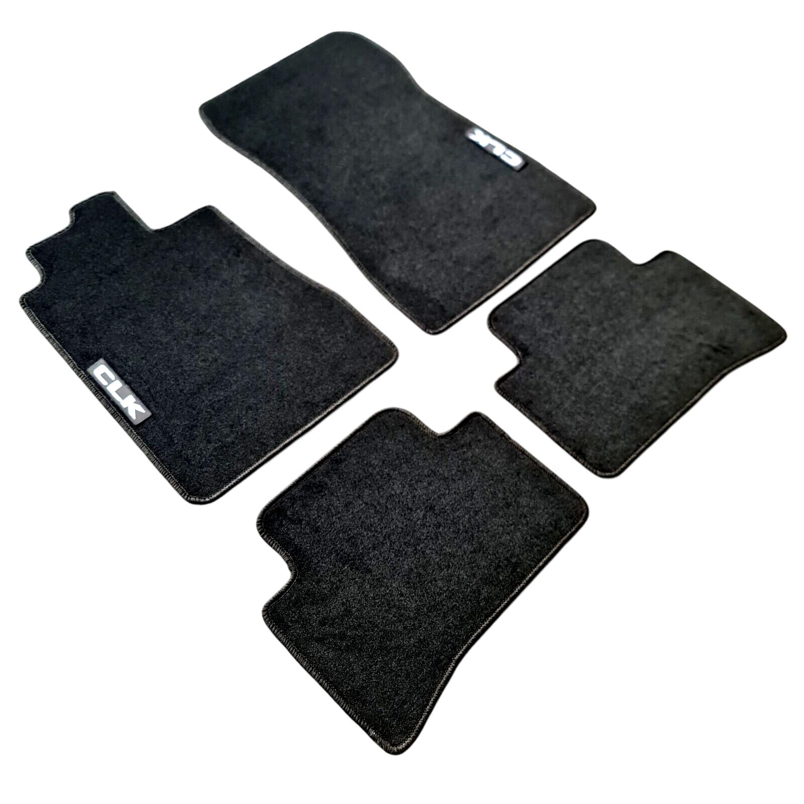 Car Floor Mats Velour For Mercedes CLK C208 Auto Liners Waterproof Black Rugs