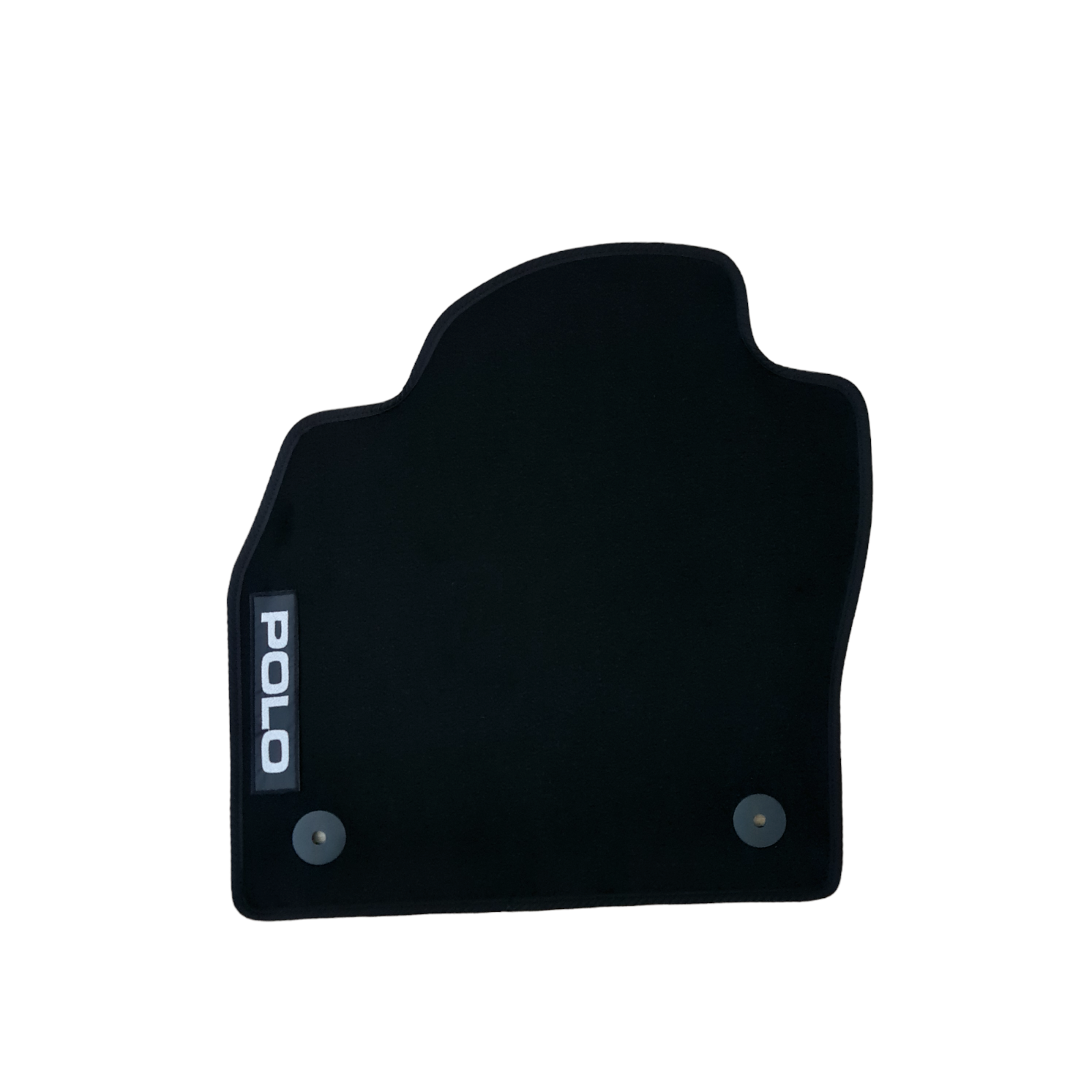 Front Car Floor Mats Velour For VW Polo Waterproof Black Carpet Liners 2pcs New