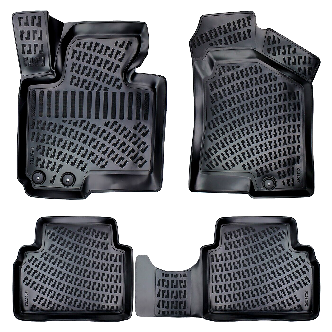 Car Floor Mats Liners For Hyundai IX35 2009-2015 All Season Heavy Duty Auto Rugs