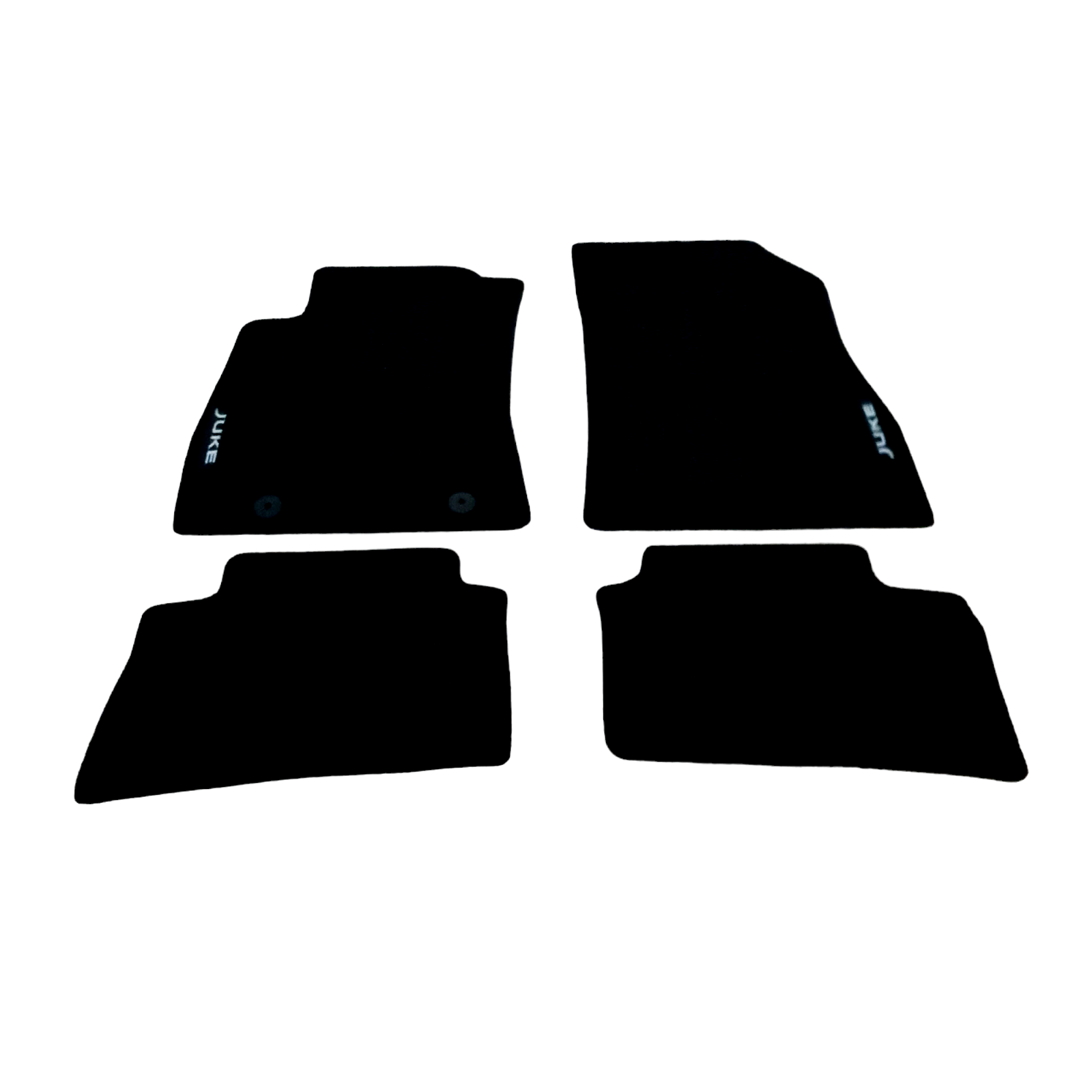 Car Floor Mats Velour For Nissan JUKE Waterproof Black Carpet Auto Liners New