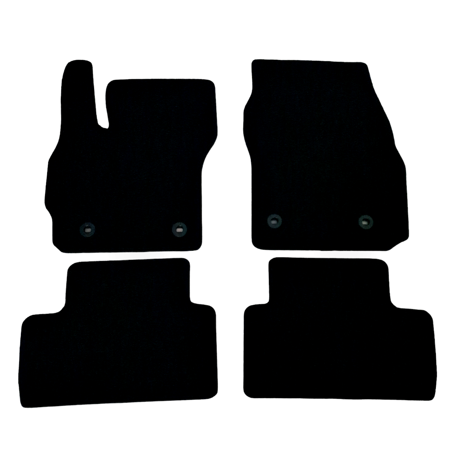Car Floor Mats For Mazda 5 Velour Waterproof Black Carpet Rugs Auto Liners New