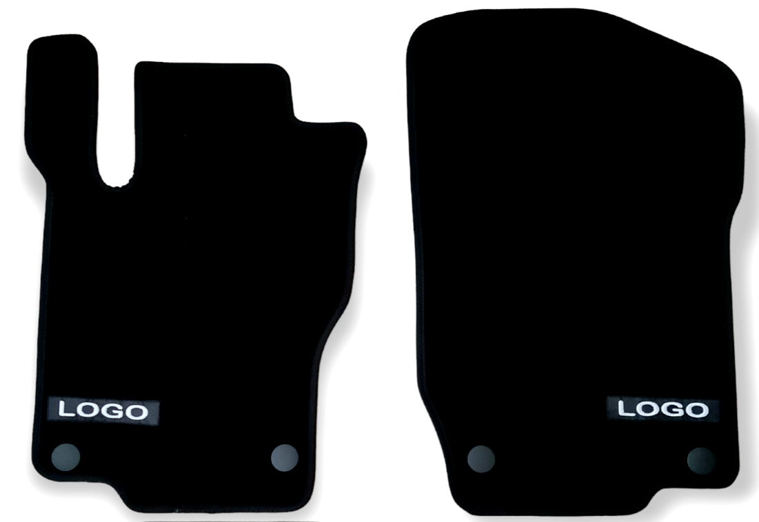 Front Car Floor Mats Velour For AMG Mercedes GL Auto Liners Waterproof Carpet 2p