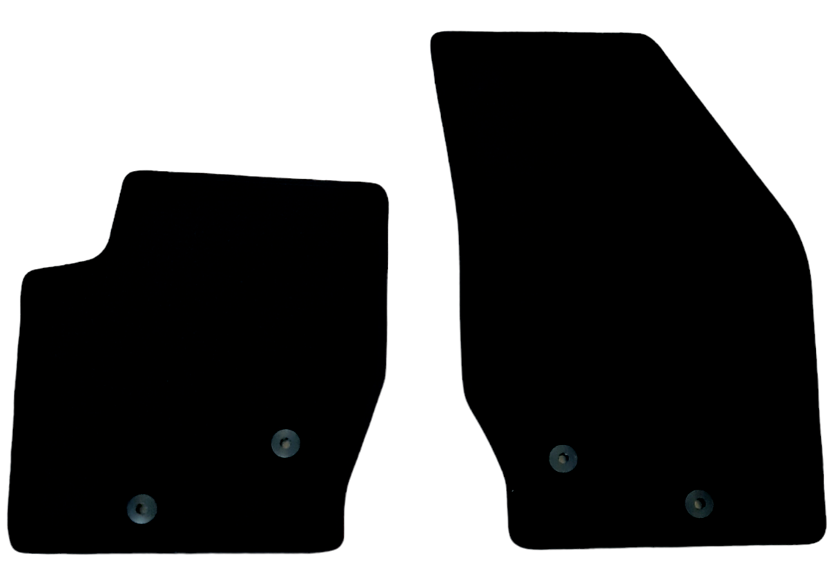 Front Car Floor Mats For Volvo XC90 Velour Waterproof Carpet Auto Liners New 2pc