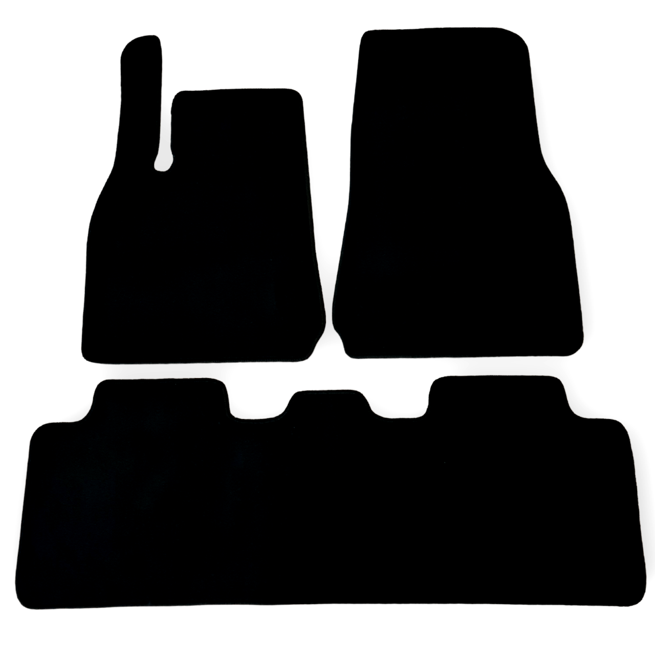 Car Floor Mats Velour for Tesla Model Y Waterproof Black Carpet Auto Liners New
