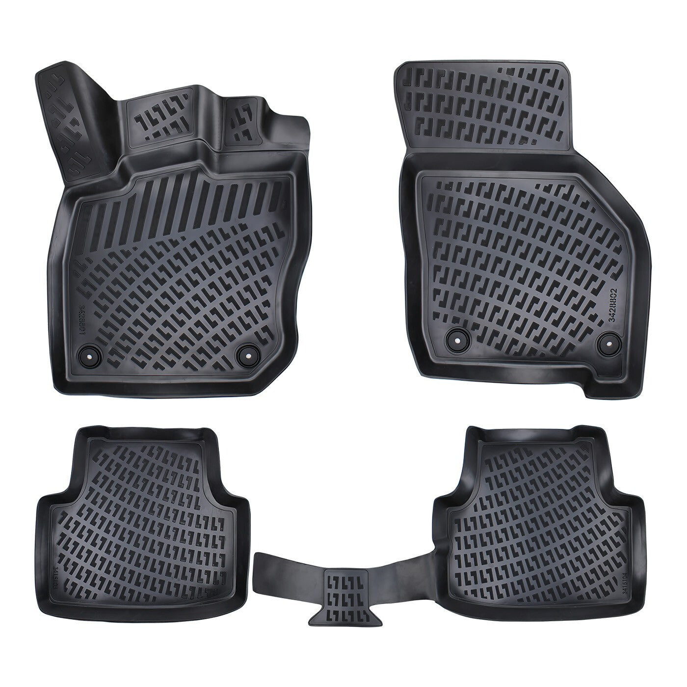 Car Floor Mats Liners For Skoda Octavia 2020-2025 All Season Heavy Duty 3D Rugs
