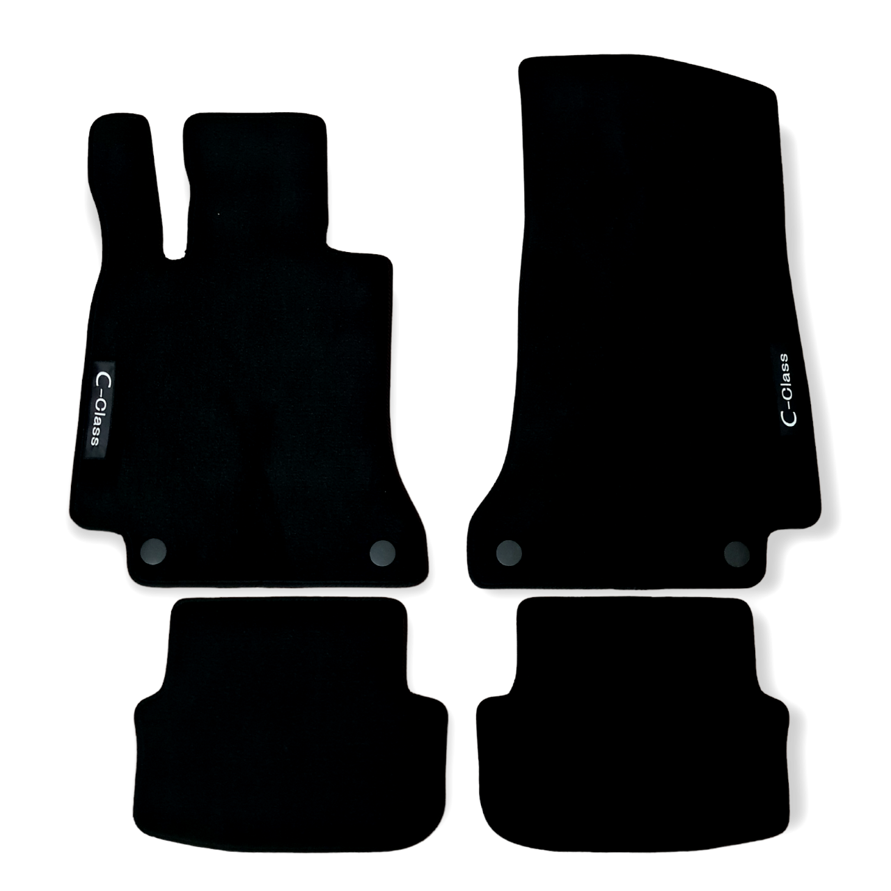 Car Floor Mats For Mercedes C Class Convertible Auto Liners Waterproof Black New