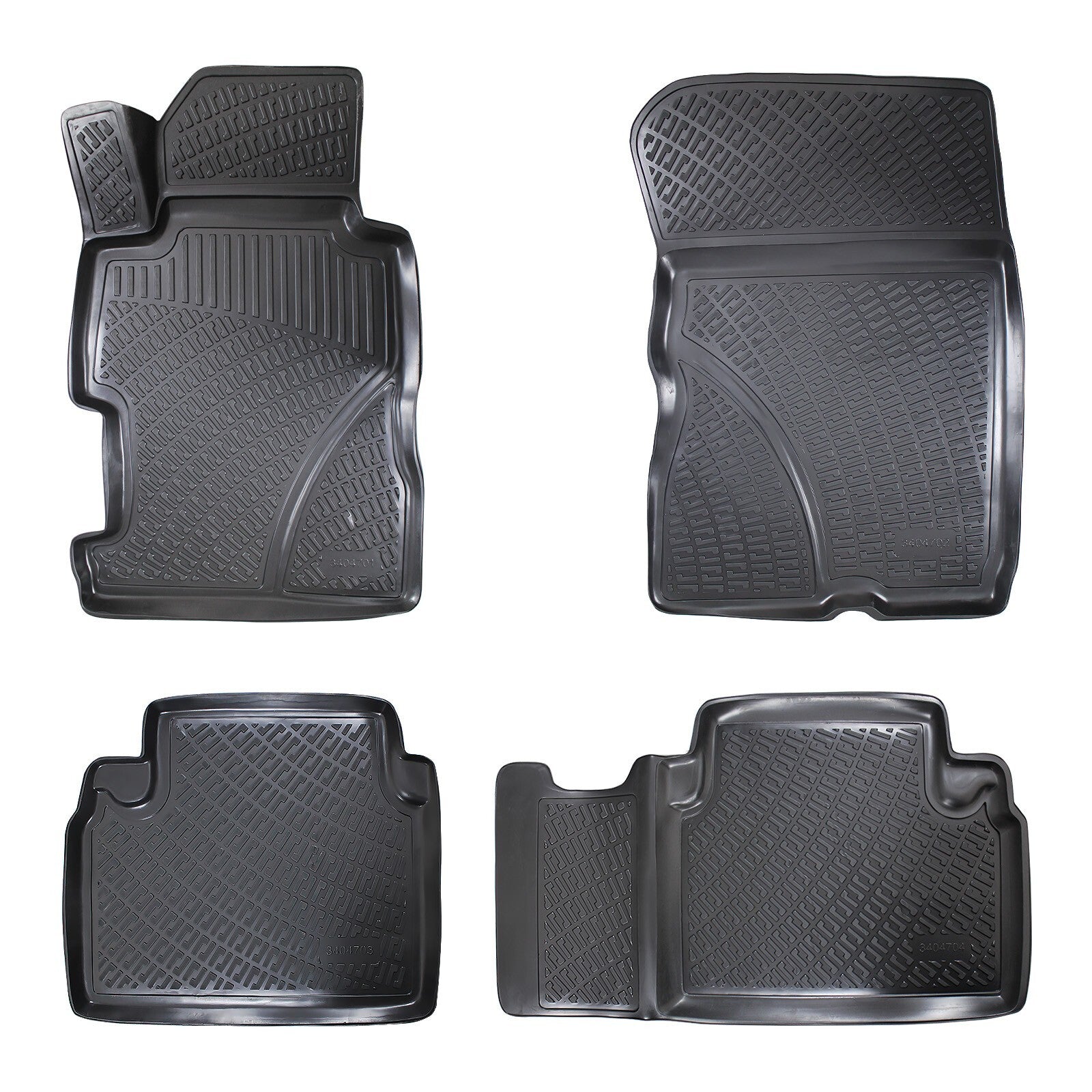 Floor Mats Liners For Honda Civic Sedan 2006-2011 All Weather Heavy Duty 3D Rugs