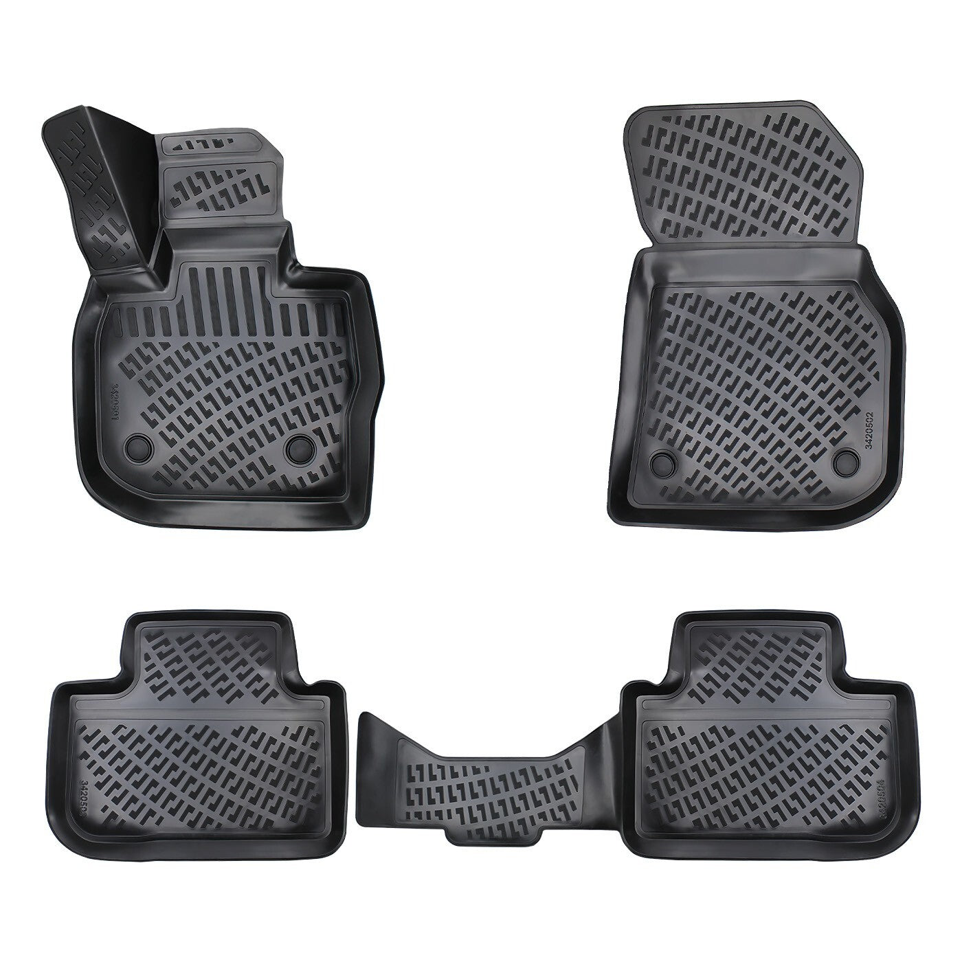Floor Mats Liners For BMW X4 G02 2018-2025 All Weather Heavy Duty 3D Car Rugs