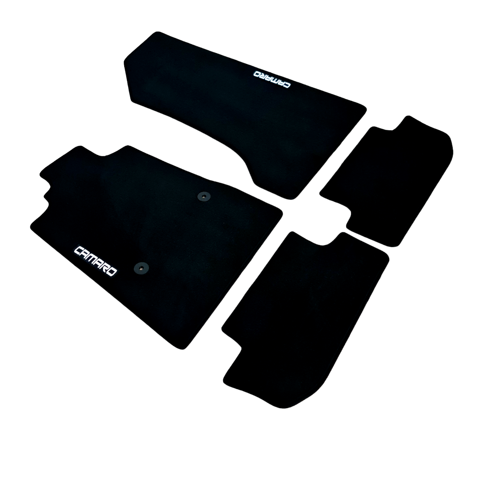 Car Floor Mats For Chevrolet Camaro Velour Waterproof Black Carpet Auto Liners