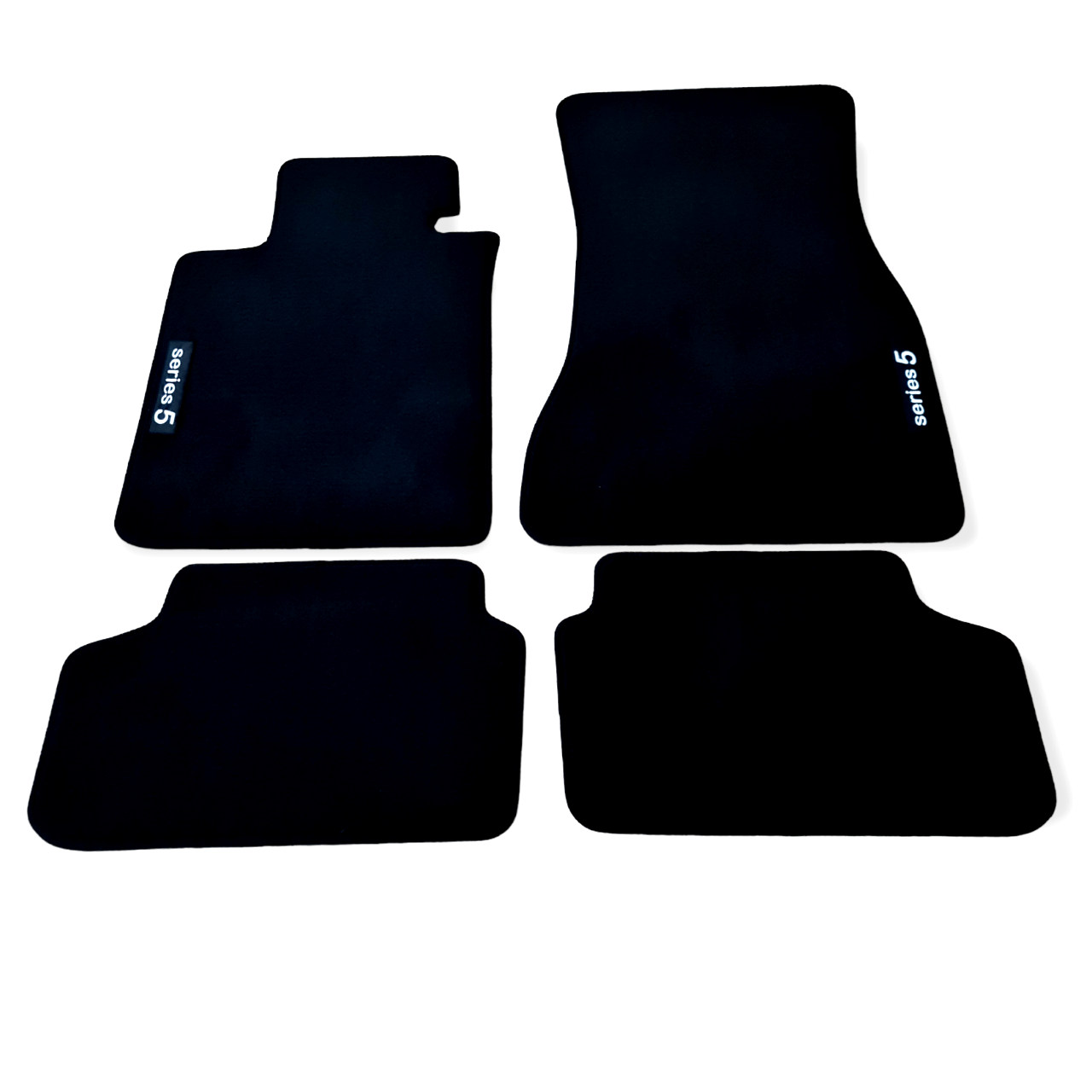 Car Floor Mats Velour For BMW 5 M5 G30 Waterproof Black Carpet Auto Liners New