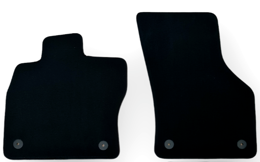 Front Car Floor Mats Velour For VW Arteon Waterproof Black Carpet Liners 2pc New