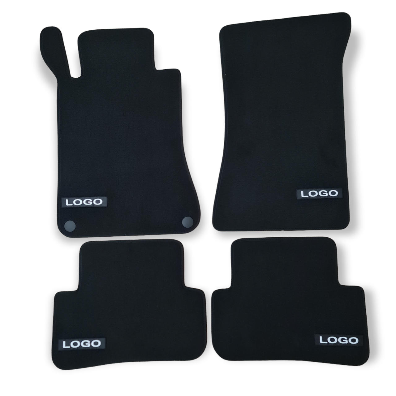 Velour Car Floor Mats For Mercedes C Class AMG W203 Auto Liners Waterproof Black