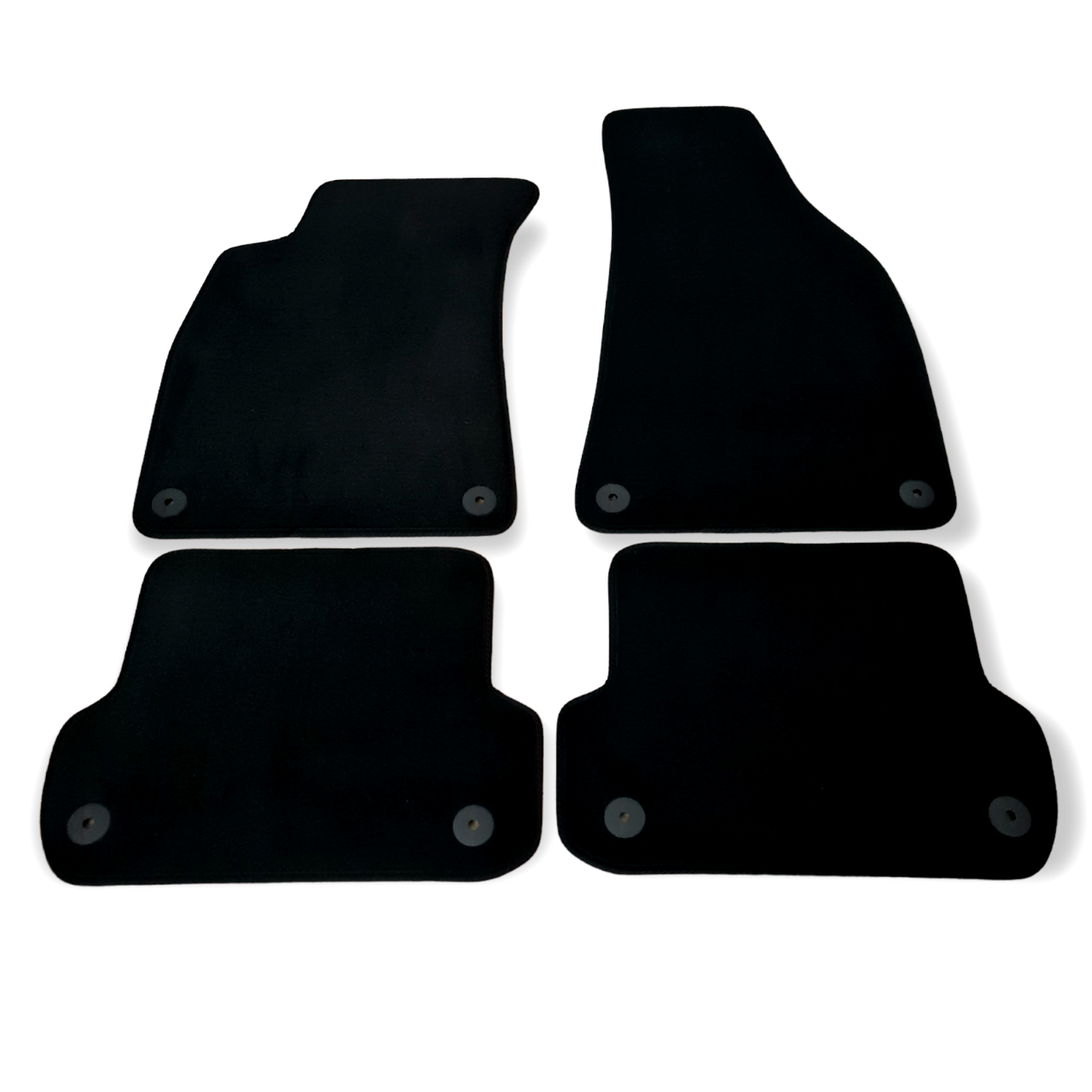 Car Floor Mats For Convertible Audi A4 Velour Waterproof Black Carpet Liners New