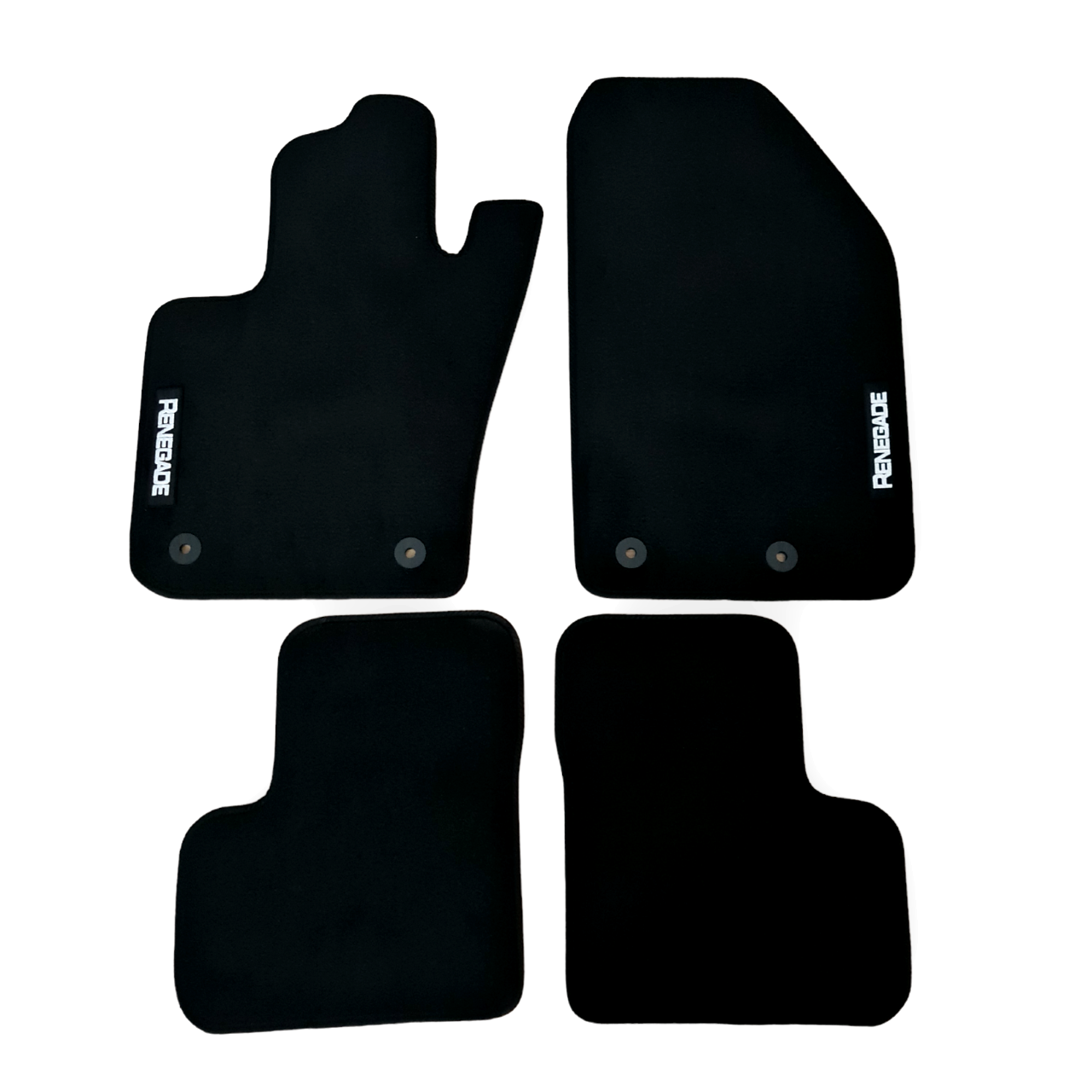 Car Floor Mats Velour For Jeep Renegade Waterproof Black Carpet Auto Liners New