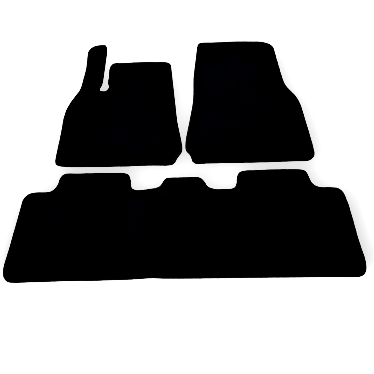 Car Floor Mats Velour for Tesla Model Y Waterproof Black Carpet Auto Liners New