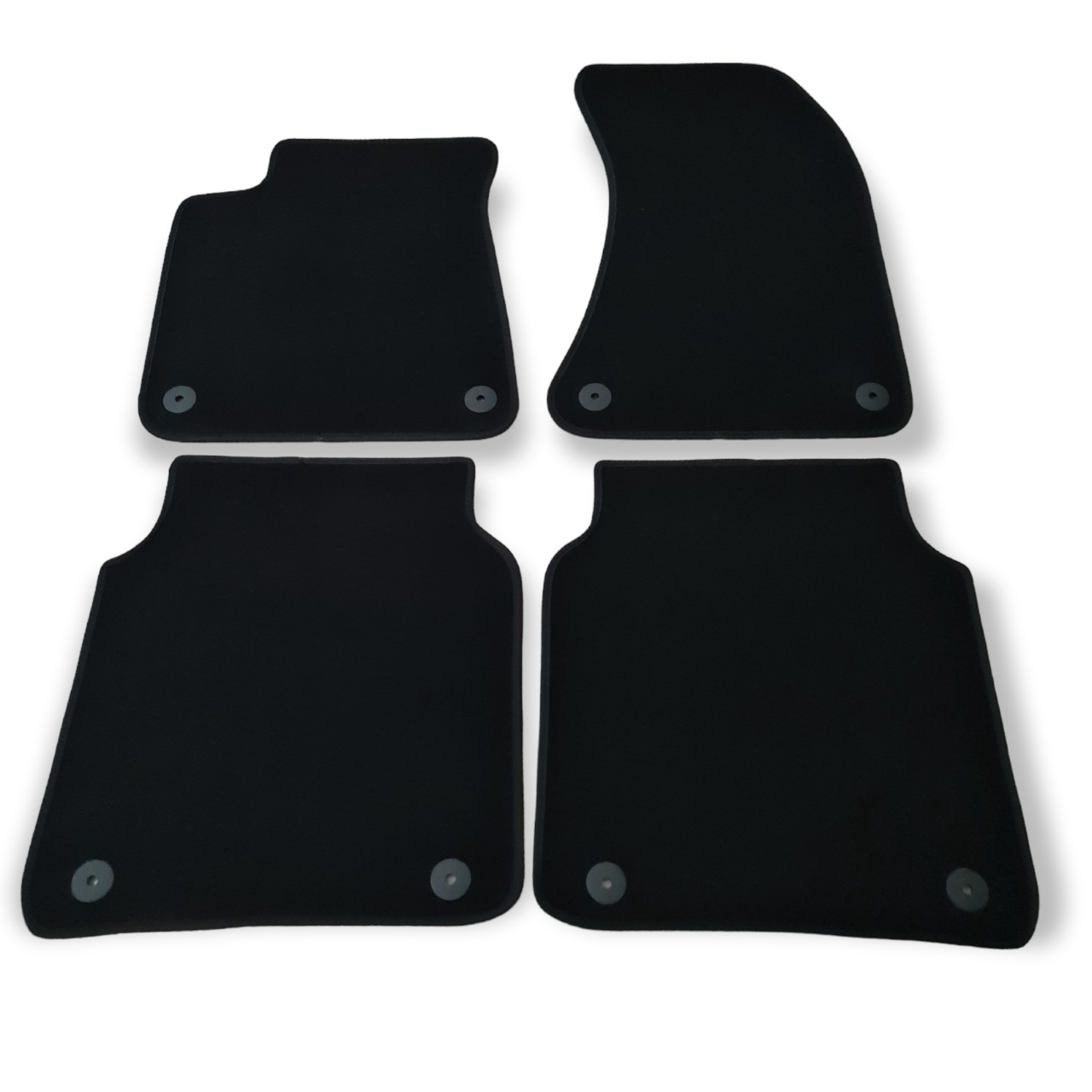 Velour Car Floor Mats For Audi A8 S8 4H Waterproof Black Carpet Rugs Auto Liners