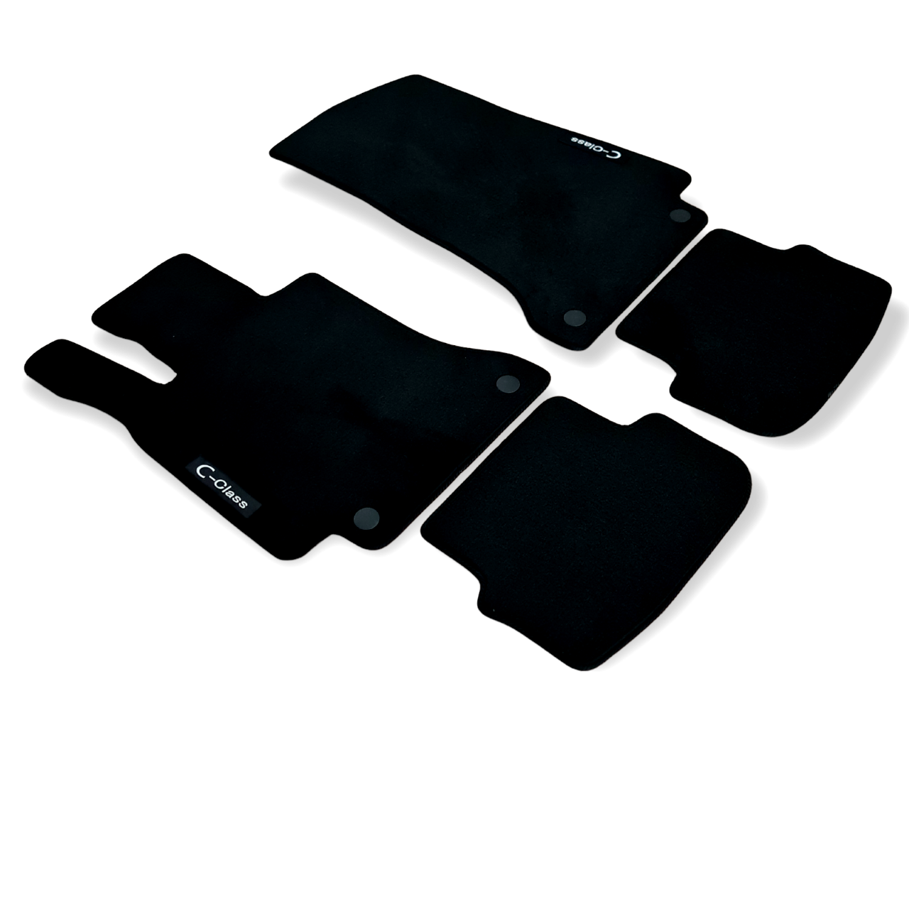 Car Floor Mats For Mercedes C Class Convertible Auto Liners Waterproof Black New