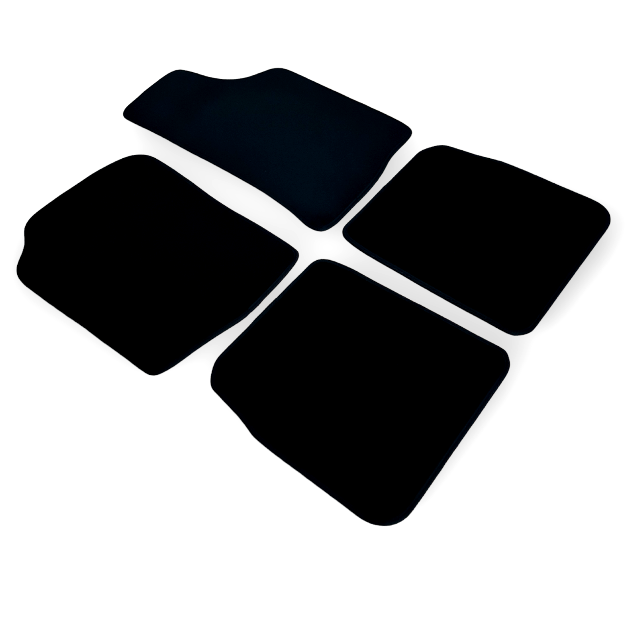 Car Floor Mats For VW Golf Mk1 Velour Waterproof Black Carpet Rugs Auto Liners