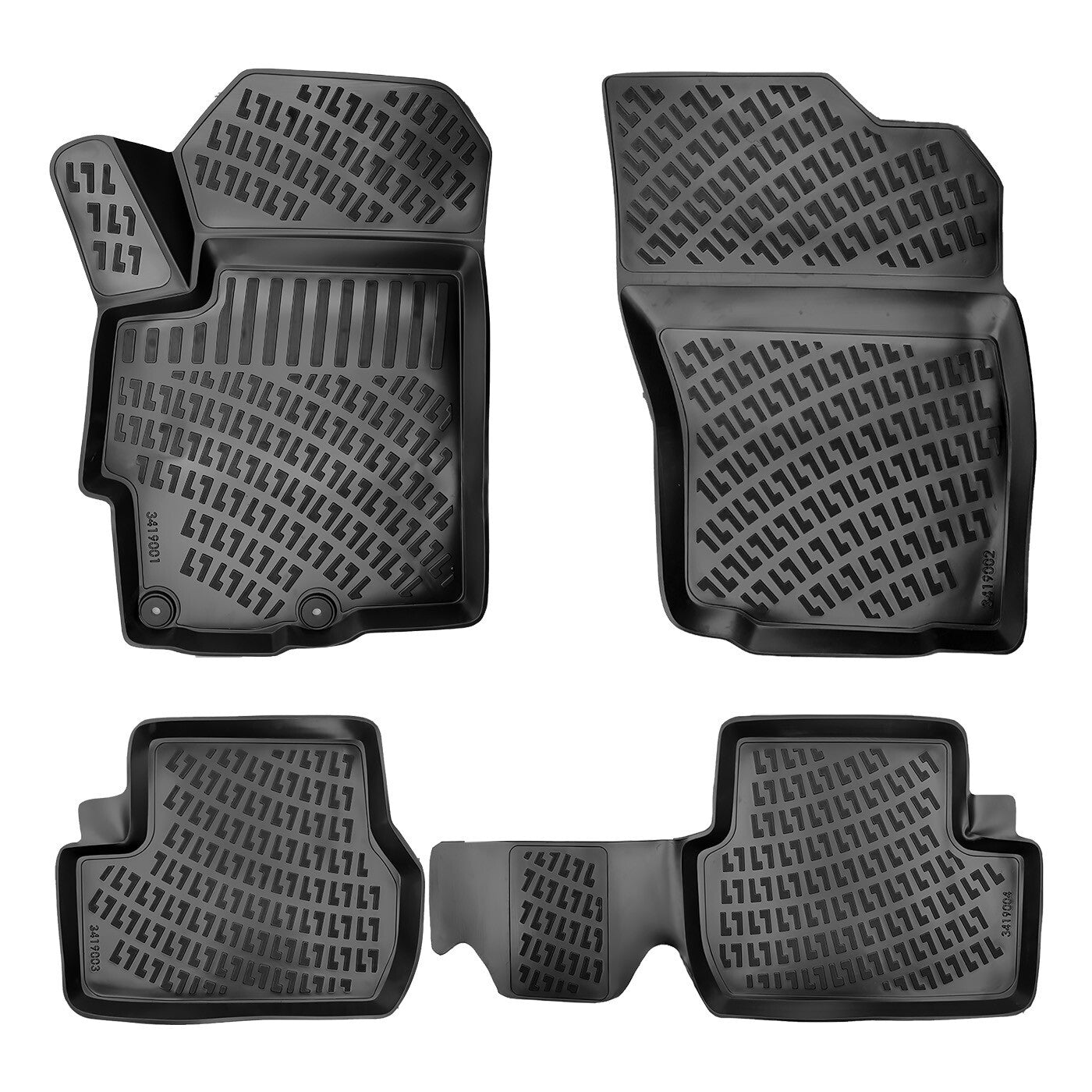Car Floor Mats Liners For Mitsubishi Lancer 2008-2018 All Season 3D Auto Rugs