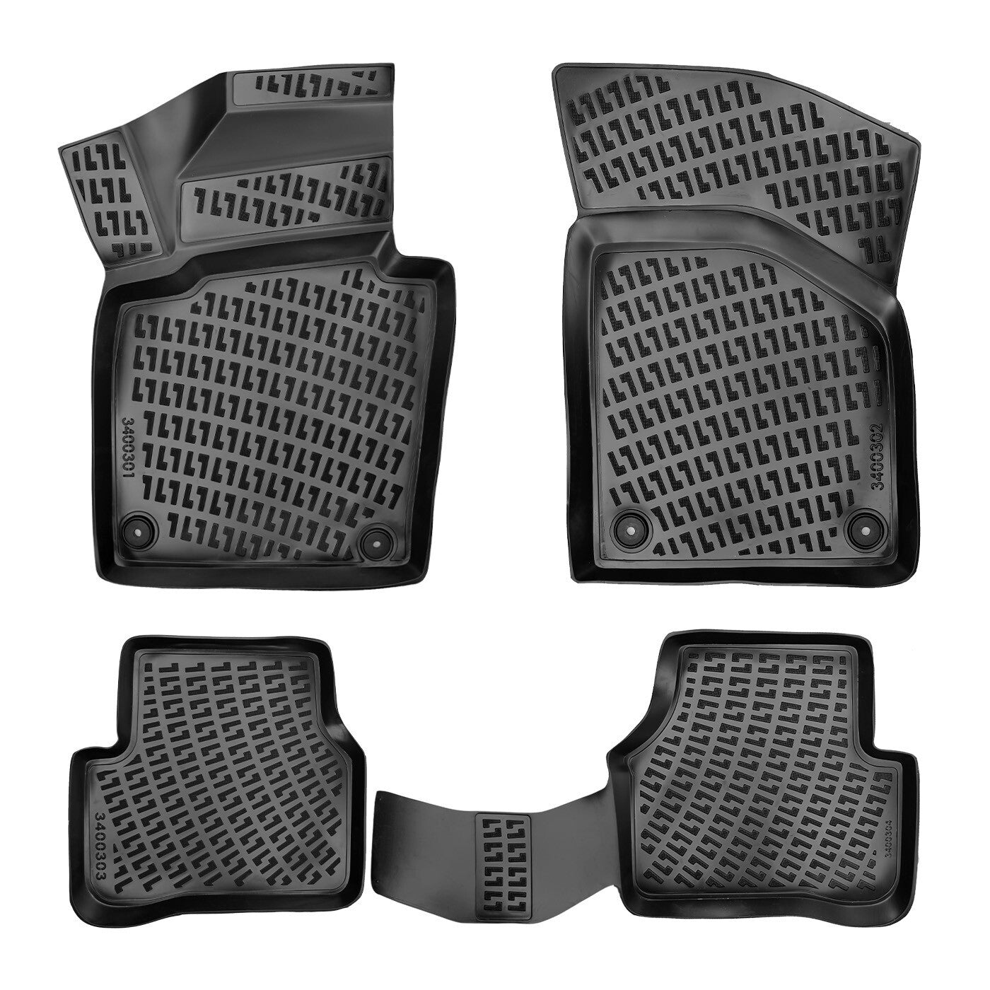 Floor Mats Liners For VW Volkswagen Passat 2010-2014 All Weather Heavy Duty Rugs