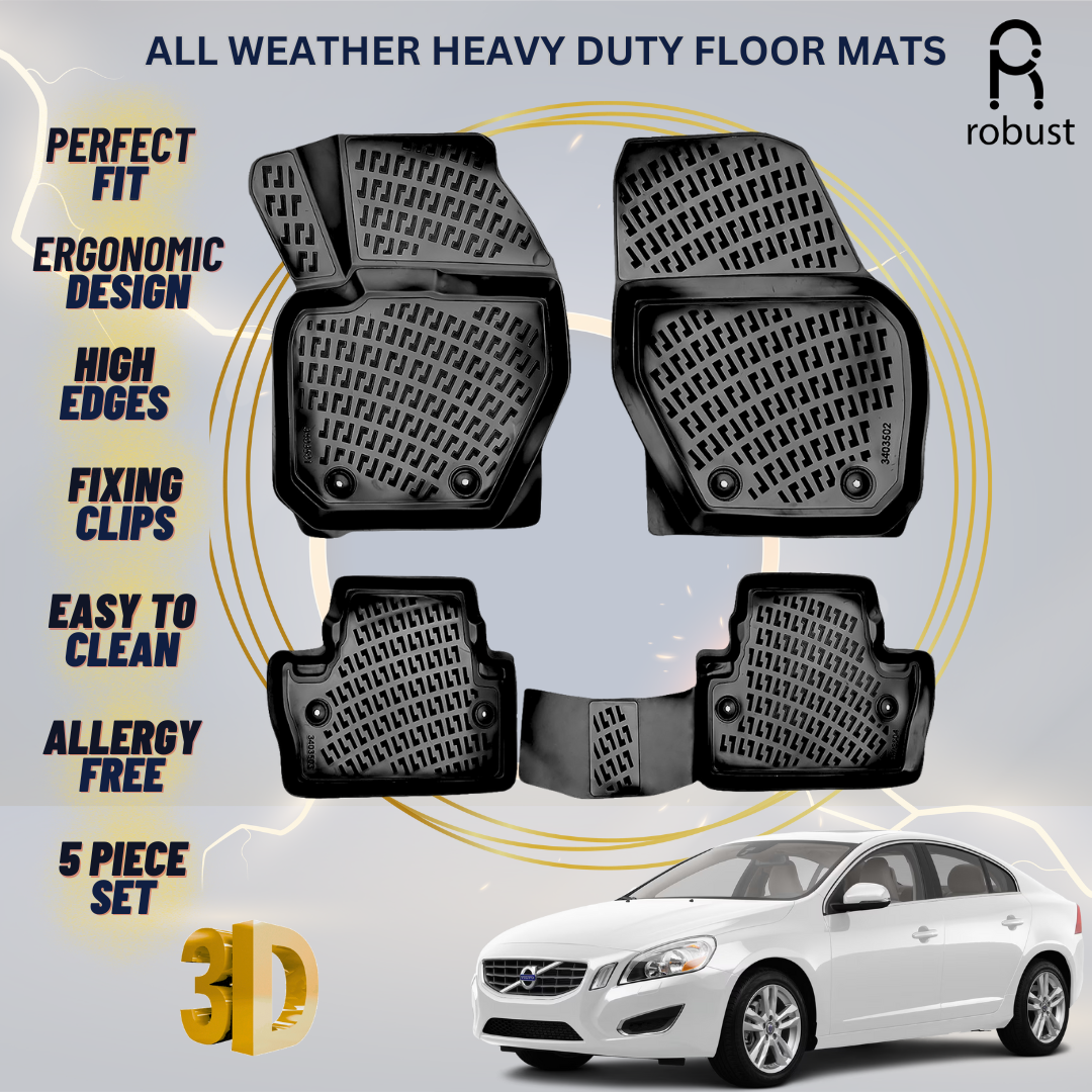 Floor Mats Liners For Volvo S60 2010-2014 All Weather Heavy Duty 3D Car Rugs New