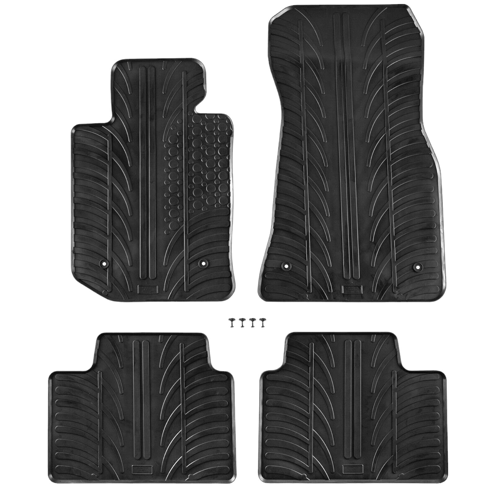 For BMW 3 G20 G21 2019-2024 Car Floor Mats Rubber All Weather Heavy Duty Liners