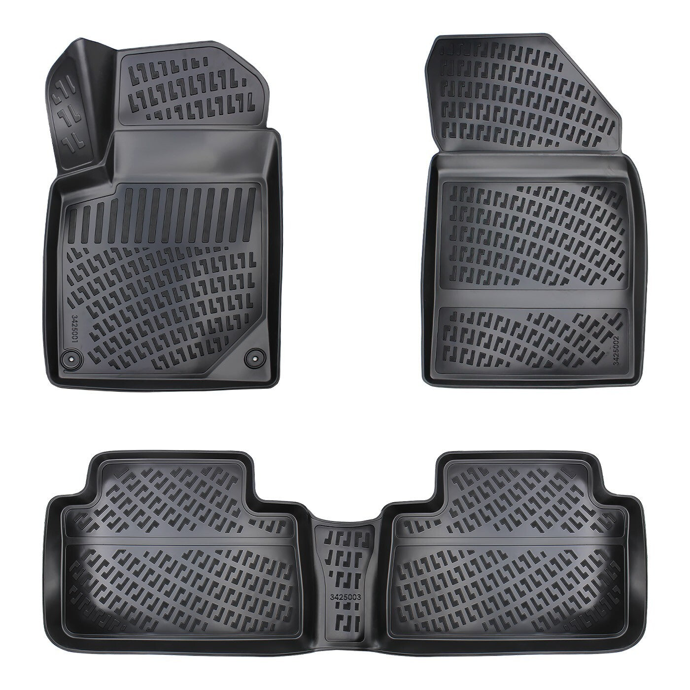Floor Mats Liners For Peugeot 407 2003-2010 All Weather Heavy Duty 3D Car Rugs