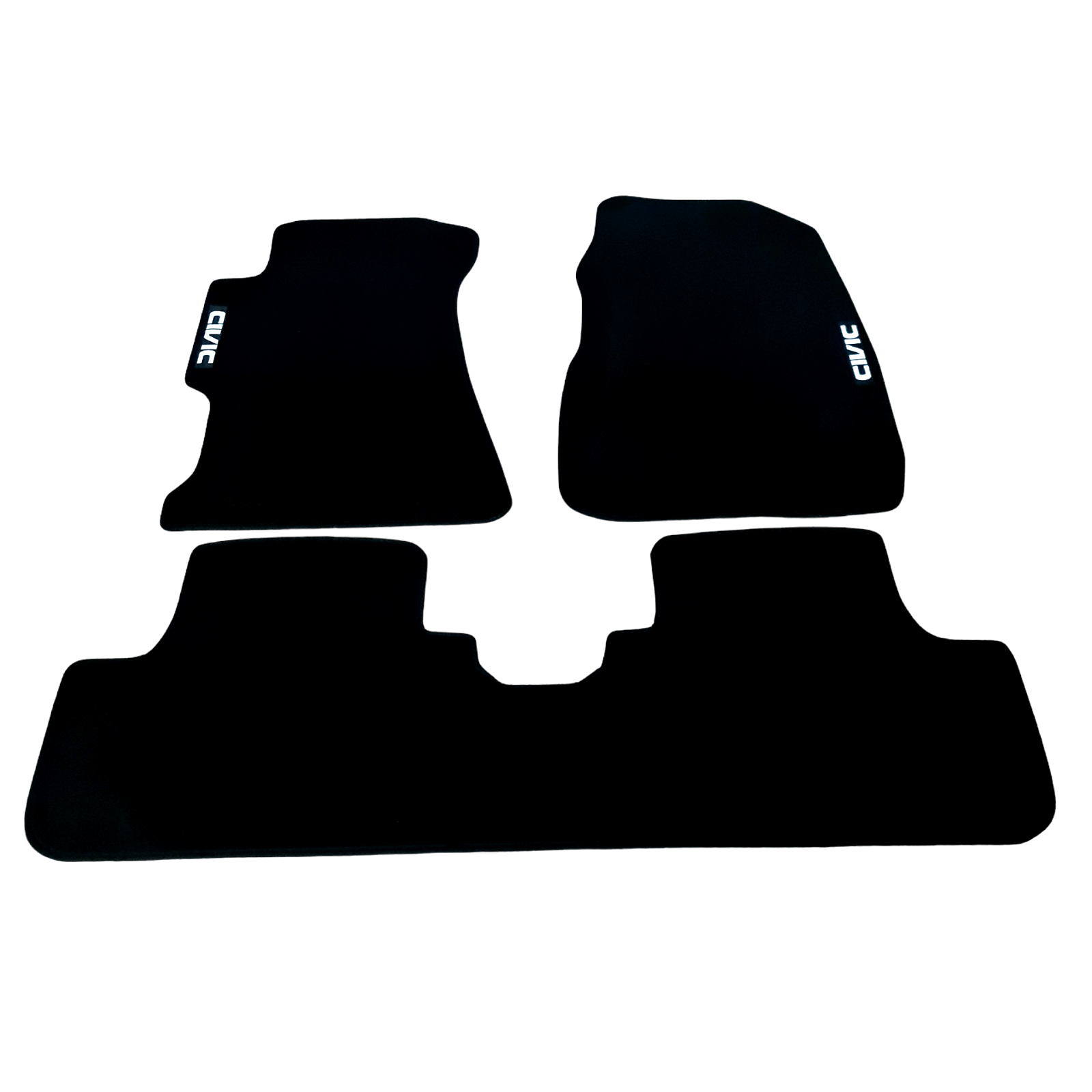 Car Floor Mats For Honda Civic Hatchback Velour Waterproof Black Carpet Liners