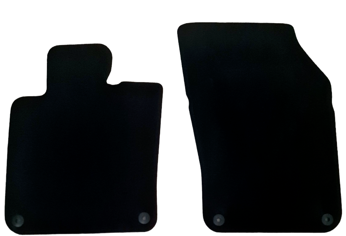 Front Car Floor Mats Velour For Volvo V90 Waterproof Black Carpet Auto Liners 2p
