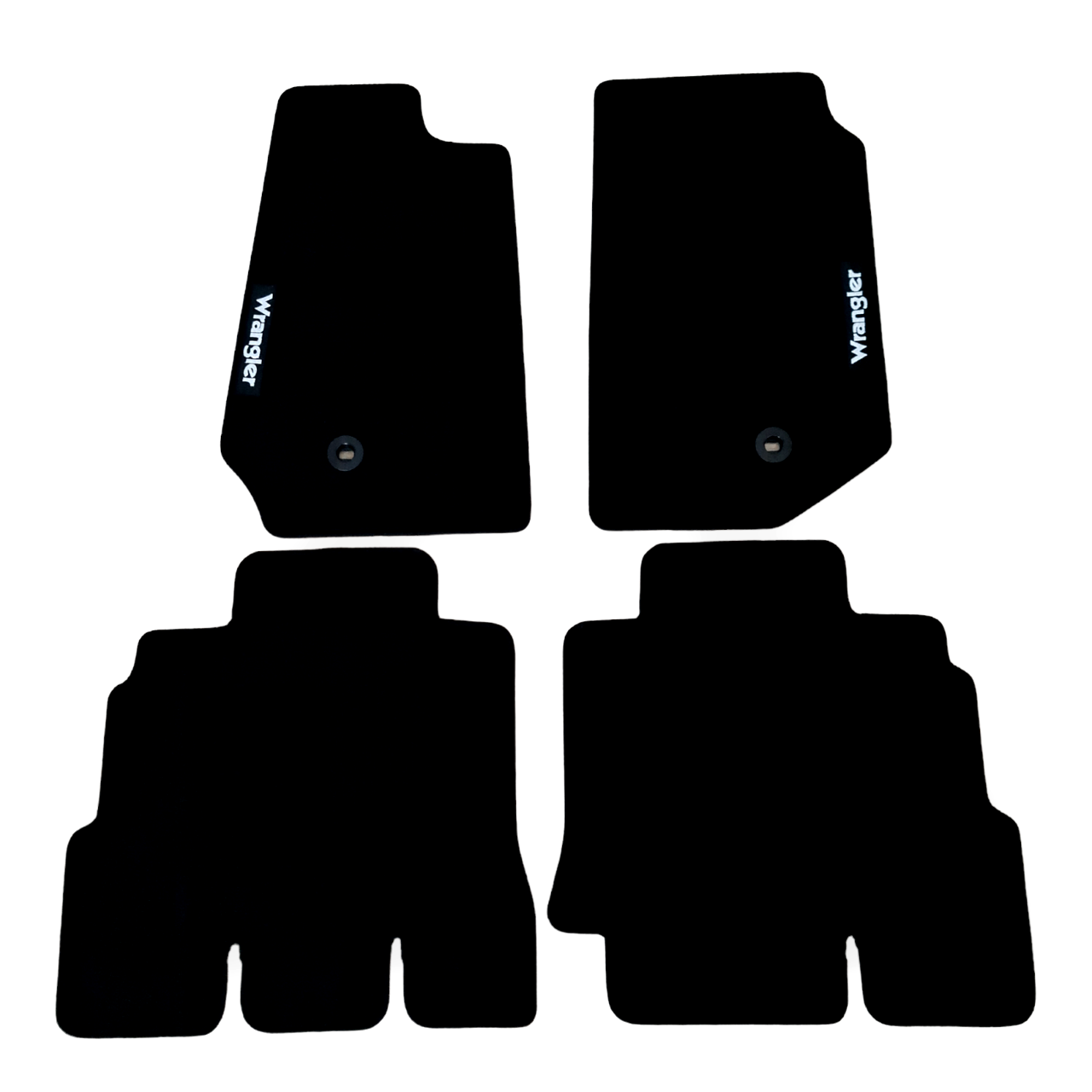Car Floor Mats For Jeep Wrangler Velour Waterproof Black Carpet Auto Liners New
